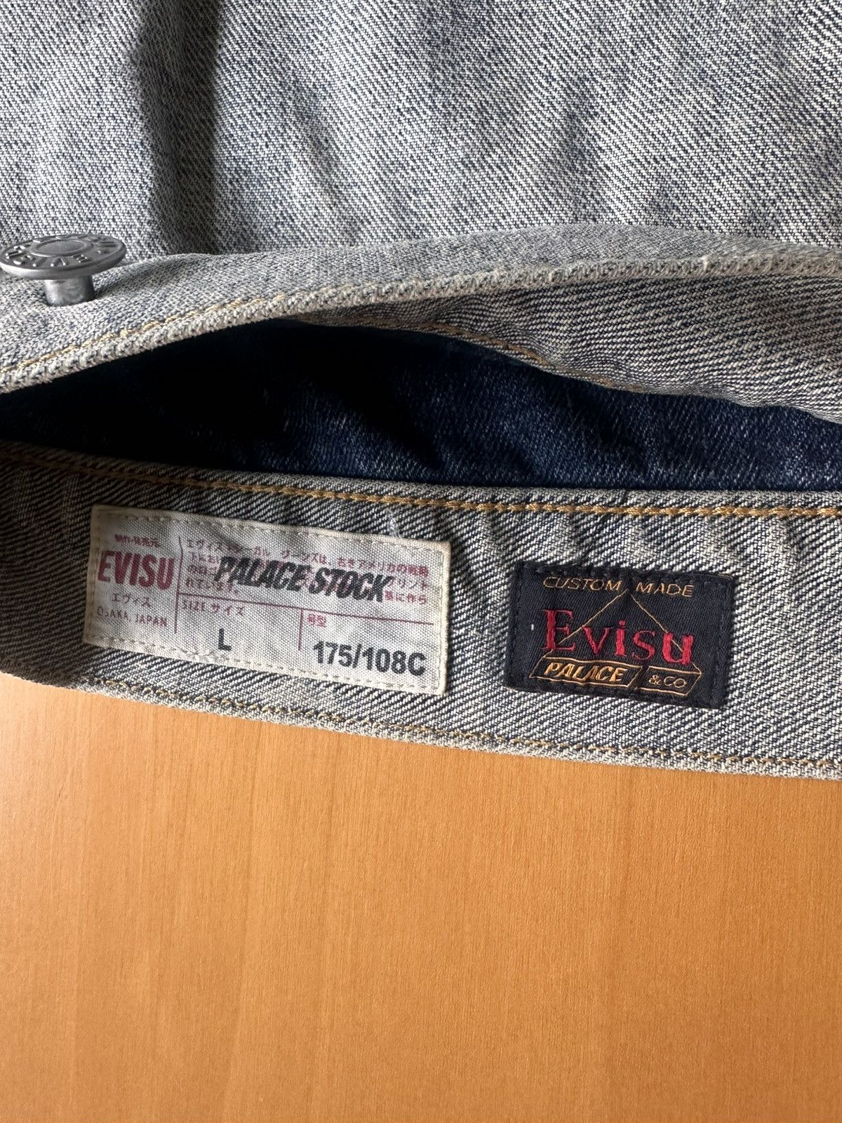 Evisu × Palace Palace x Evisu Dice Denim Jacket - Stones Wash (SS26) - NEW Size US L / EU 52-54 / 3 - 7 Thumbnail