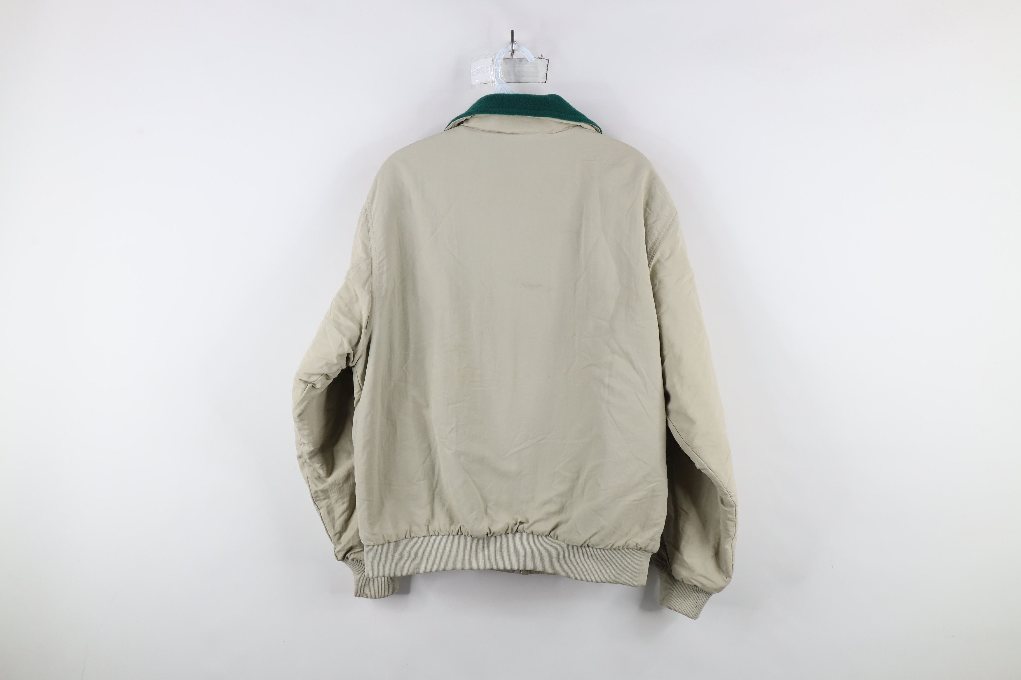 Eddie Bauer × Vintage Vintage 90s Eddie Bauer Fleece Lined Bomber Jacket Beige Size US S / EU 44-46 / 1 - 12 Thumbnail