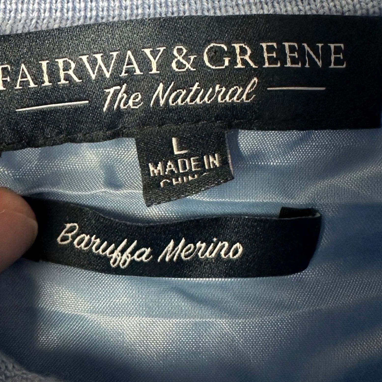 Vintage Fairway & Greene Baruffa Merino Wool Quarter Zip Sweater Vest Mens Large Blue Mock Neck Lined Embroidered Logo 1/4 Zip Vintage No Gart? Size US L / EU 52-54 / 3 - 4 Thumbnail