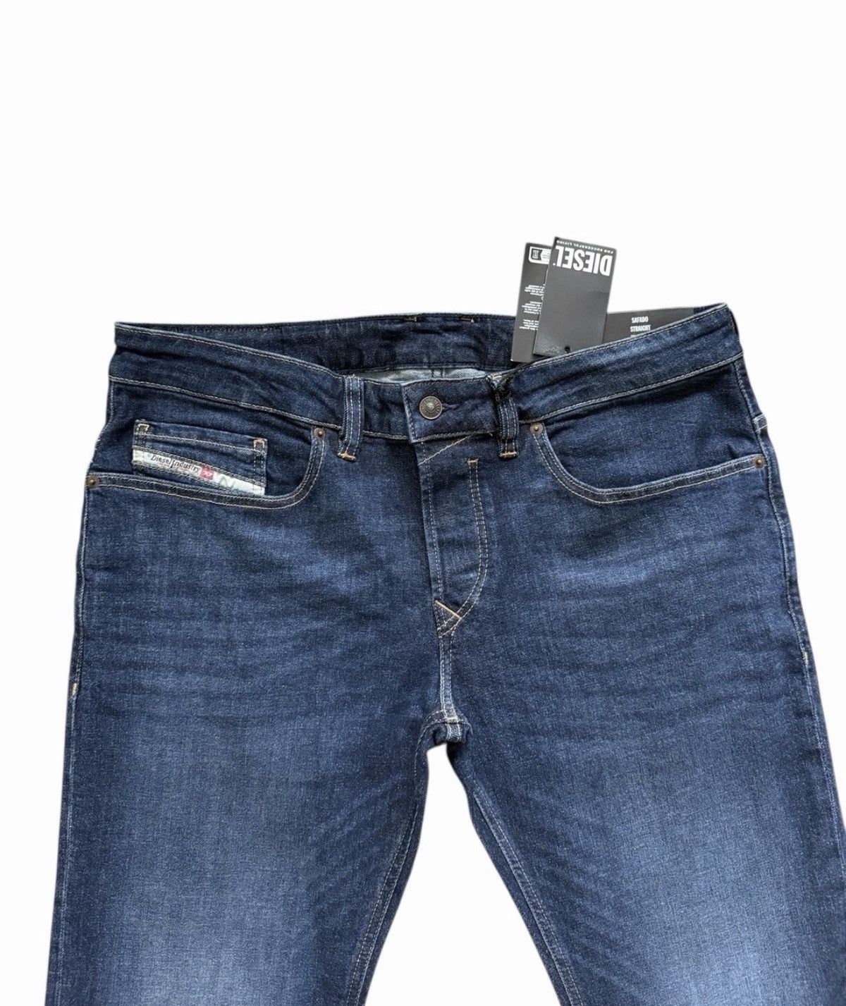 Diesel Diesel Mens Safado Straight Jeans RE065 Dark Blue Size 32/32 Size US 32 / EU 48 - 2 Thumbnail