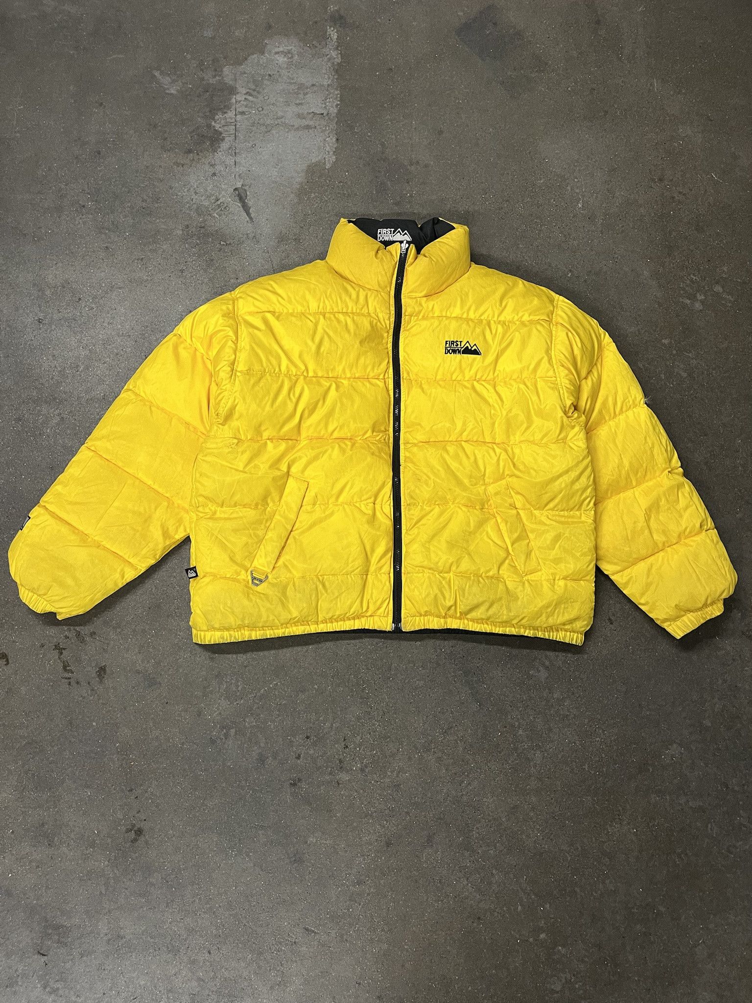 Vintage First Down Reversible Puffer Jacket Size XL