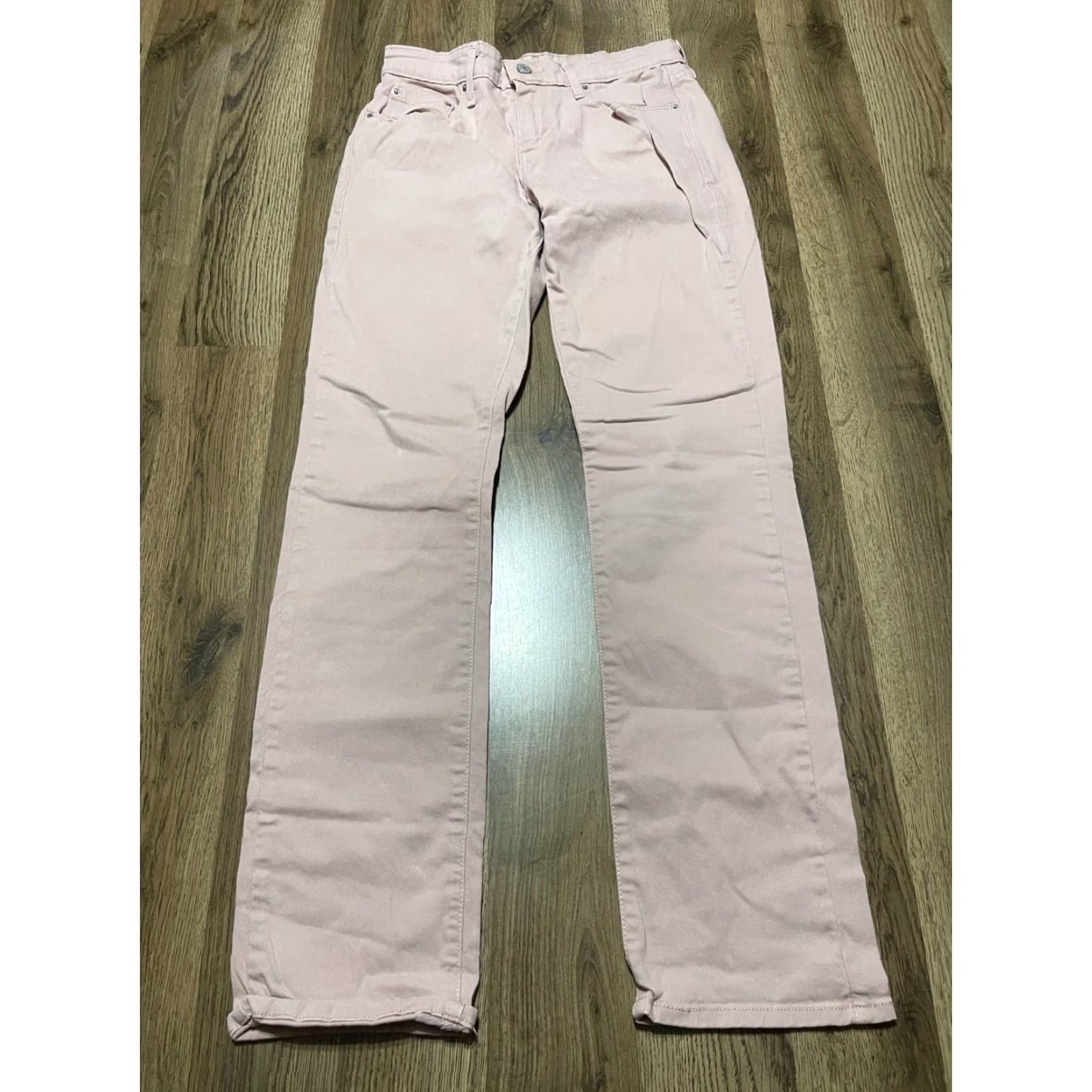 Levi's Levi's Jeans Women's 27 Pink 505 Straight Pockets Regular Denim 28in Inseam Womens Size 27" / US 4 / IT 40 - 2 Thumbnail