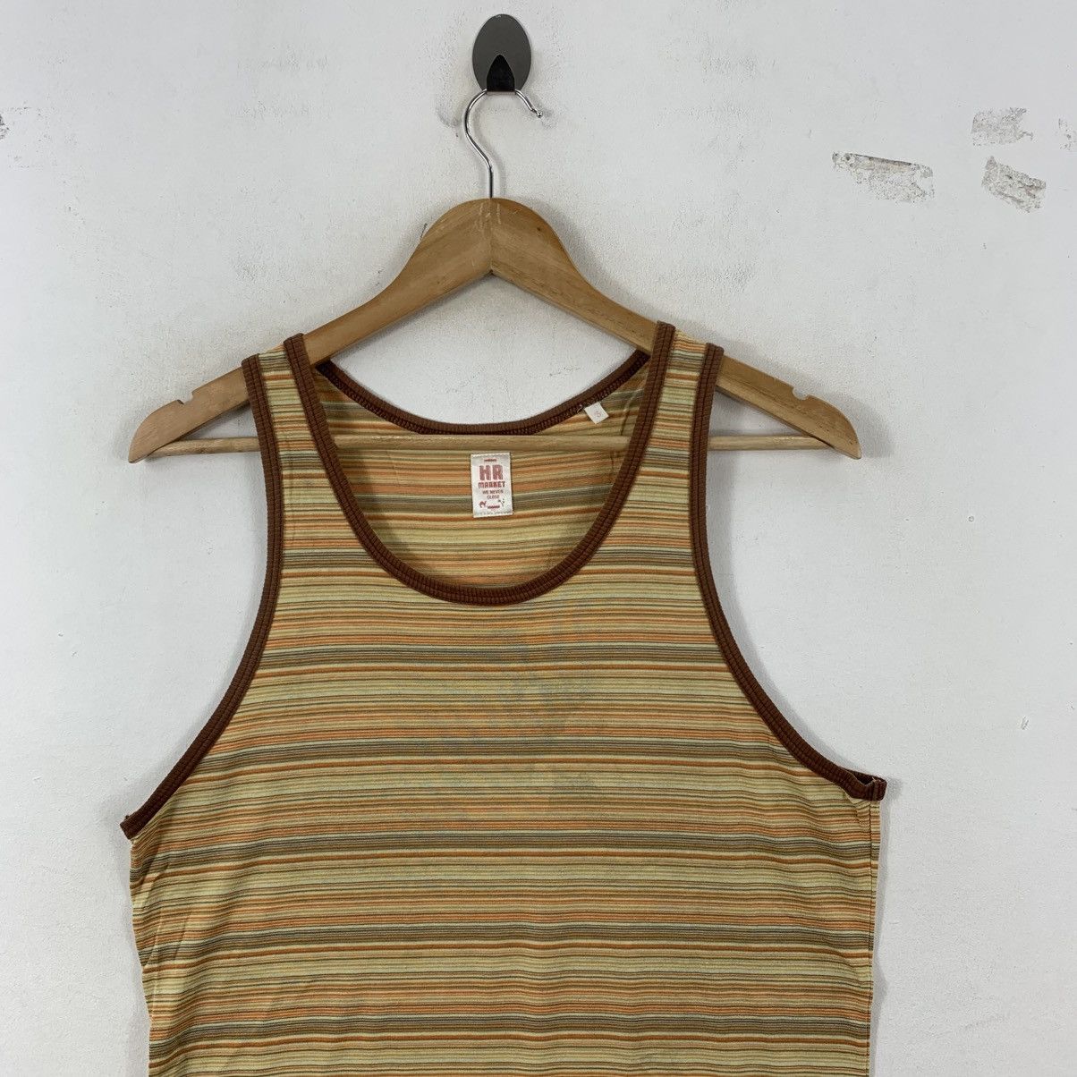 Japanese Brand HR MARKET Japanese Brand Stripes Tank Sleeveless Tshirt Size US S / EU 44-46 / 1 - 3 Thumbnail