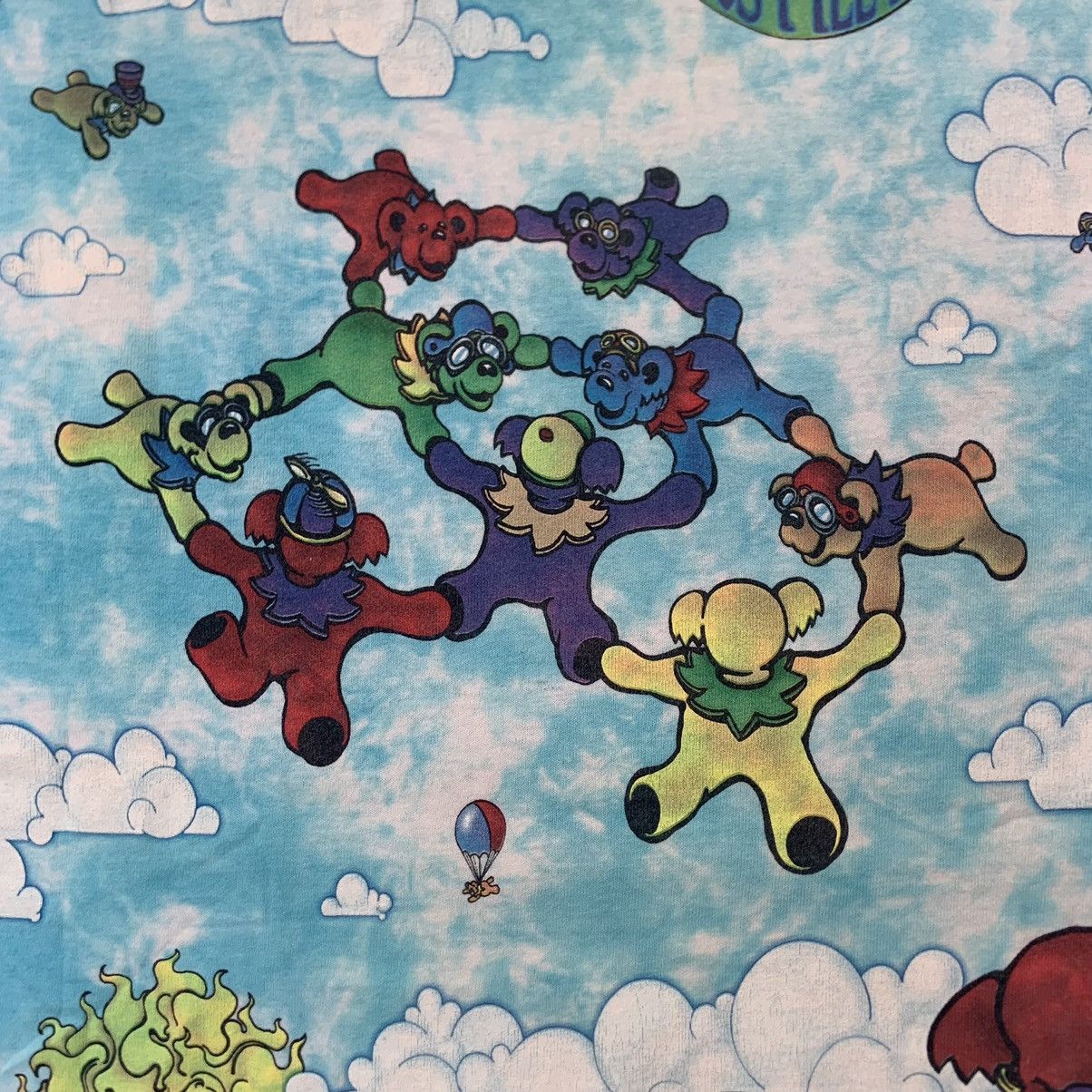Grateful Dead Vintage 90s Liquid Blue Grateful Dead Parachute Bears Tee L Size US L / EU 52-54 / 3 - 4 Thumbnail