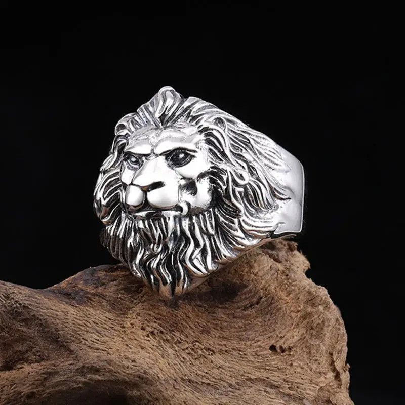 Other Retro Lion Head Large Ring Size ONE SIZE - 4 Thumbnail