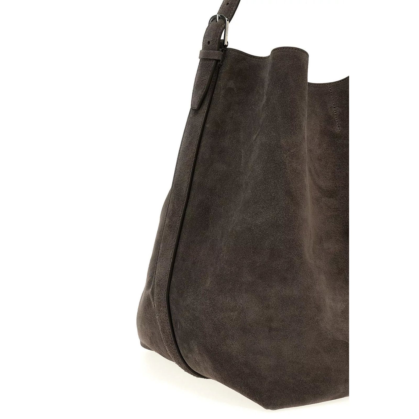 Toteme TOTEME Belted Tote Gray Leather Shoulder Bag New & Authentic Size ONE SIZE - 3 Thumbnail