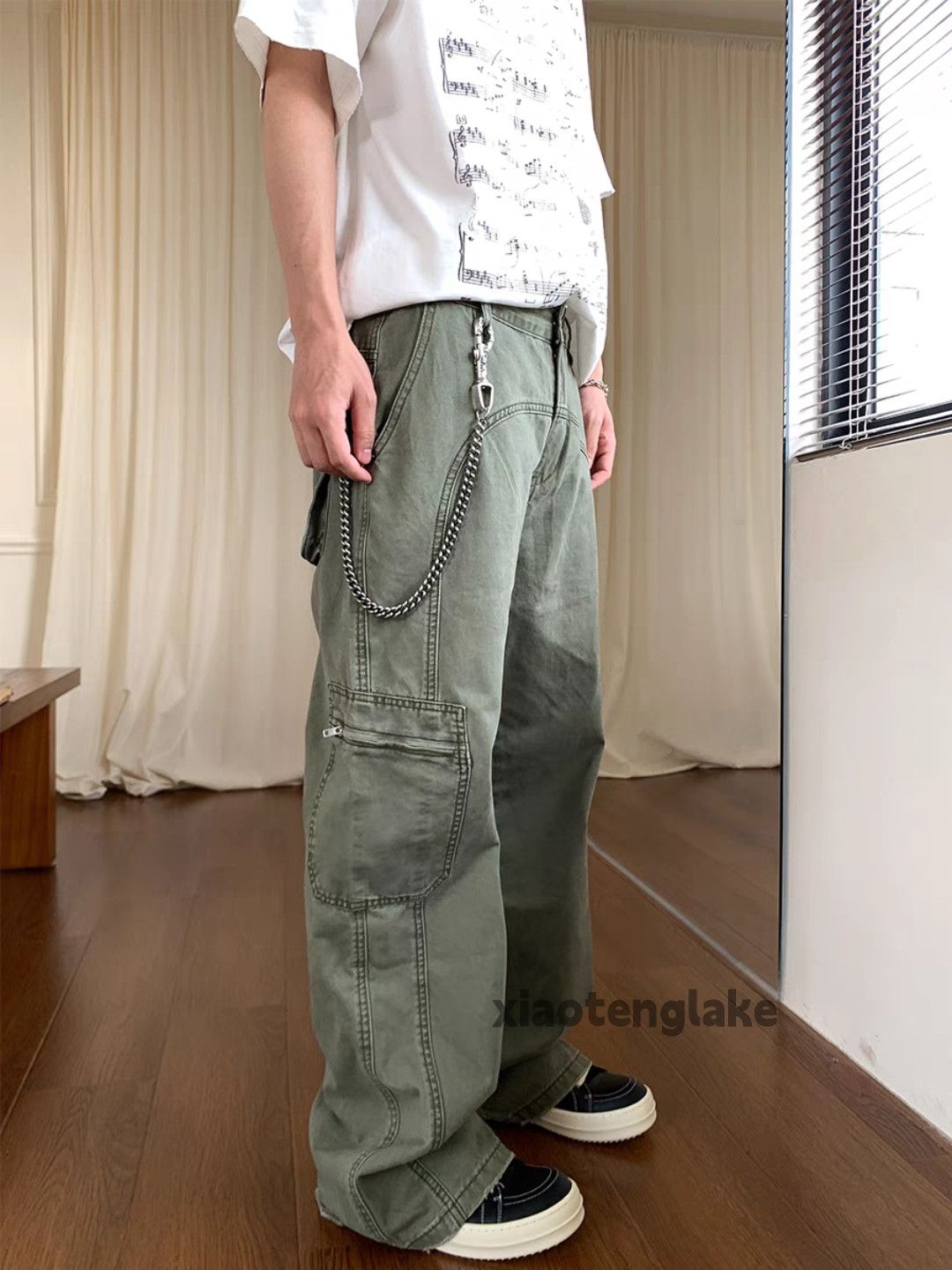 Vintage Utility loose baggy skate hiphop yuppie cargo pants Size US 30 / EU 46 - 6 Thumbnail