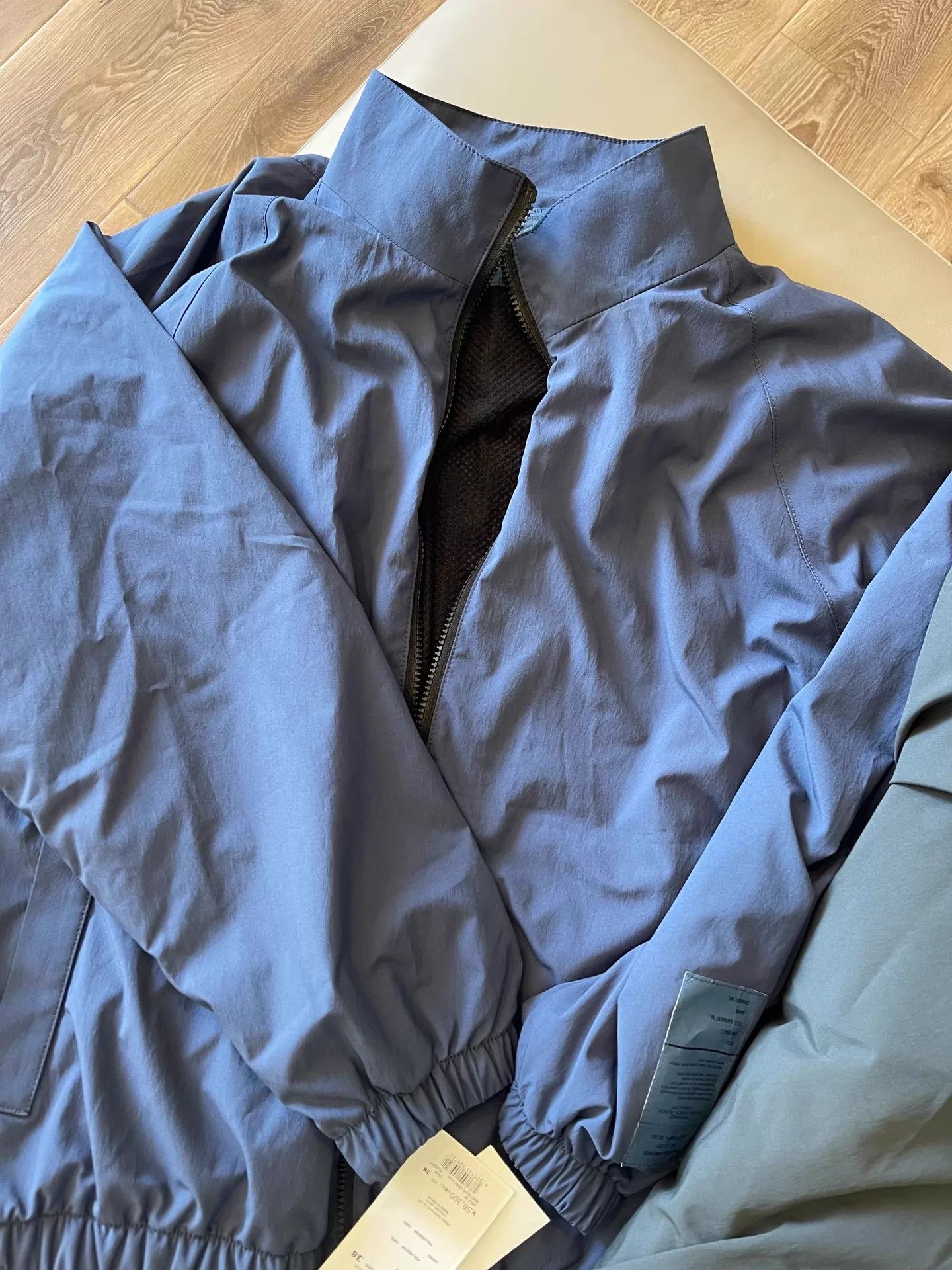 N.Hoolywood N.HOOLYWOOD 24AW TEST BLOUSON Military Zip Jkt Bluegray/Charcoal Japan Size XS / US 0-2 / IT 36-38 - 3 Thumbnail