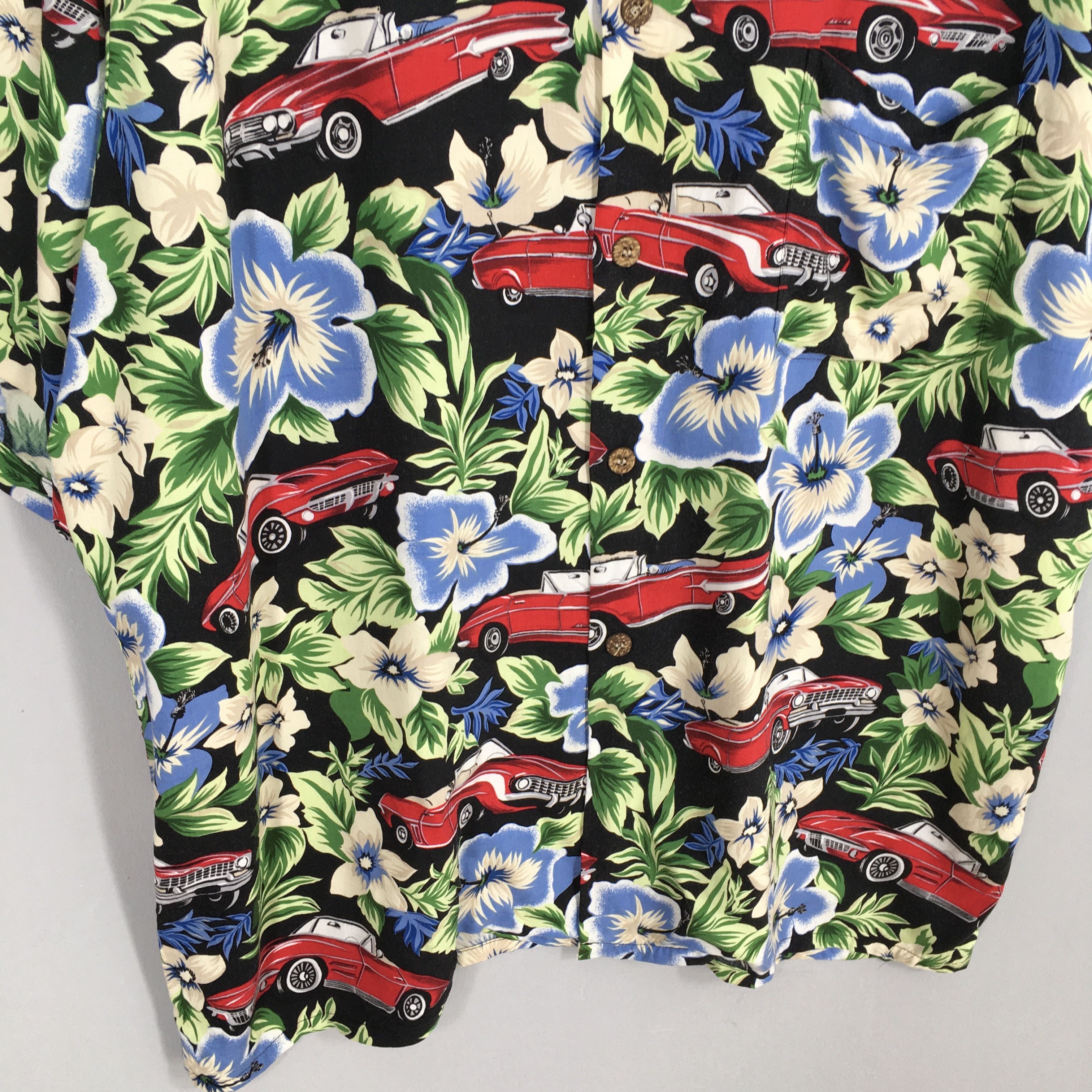 Reyn Spooner Vintage Reyn Spooner Joe Kealoha Floral Old Car Graphic Size US XXL / EU 58 / 5 - 4 Thumbnail