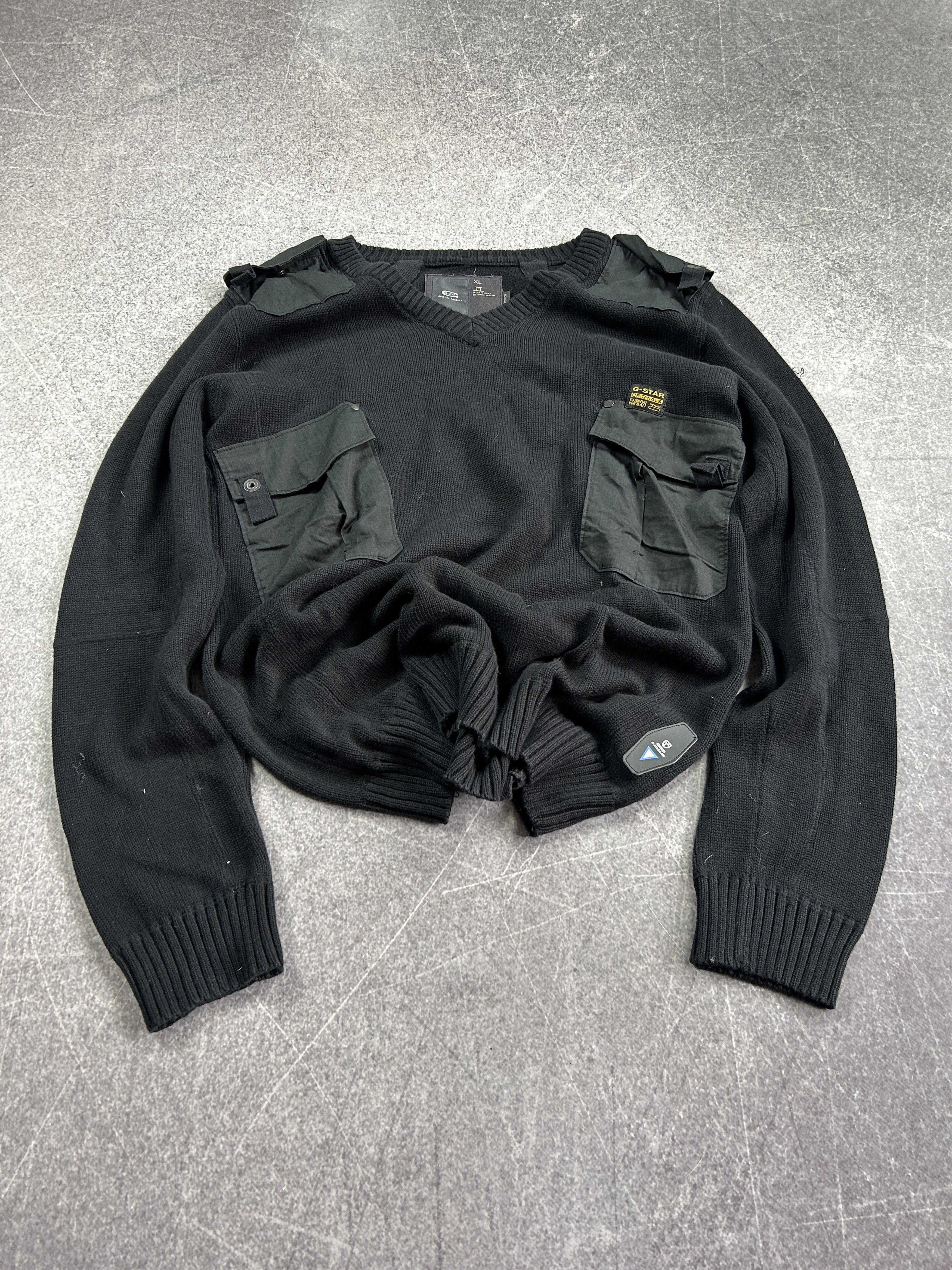 G-Star vtg streetwear japanese balenciaga LGB style cargo sweater Size US M / EU 48-50 / 2 - 1 Thumbnail