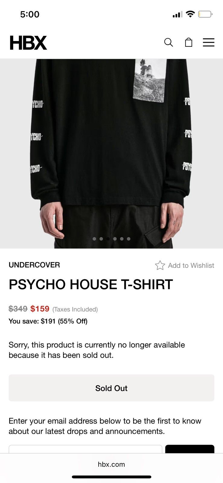 Undercover UNDERCOVER PSYCHO HOUSE LS TEE💫 Size US XL / EU 56 / 4 - 12 Thumbnail