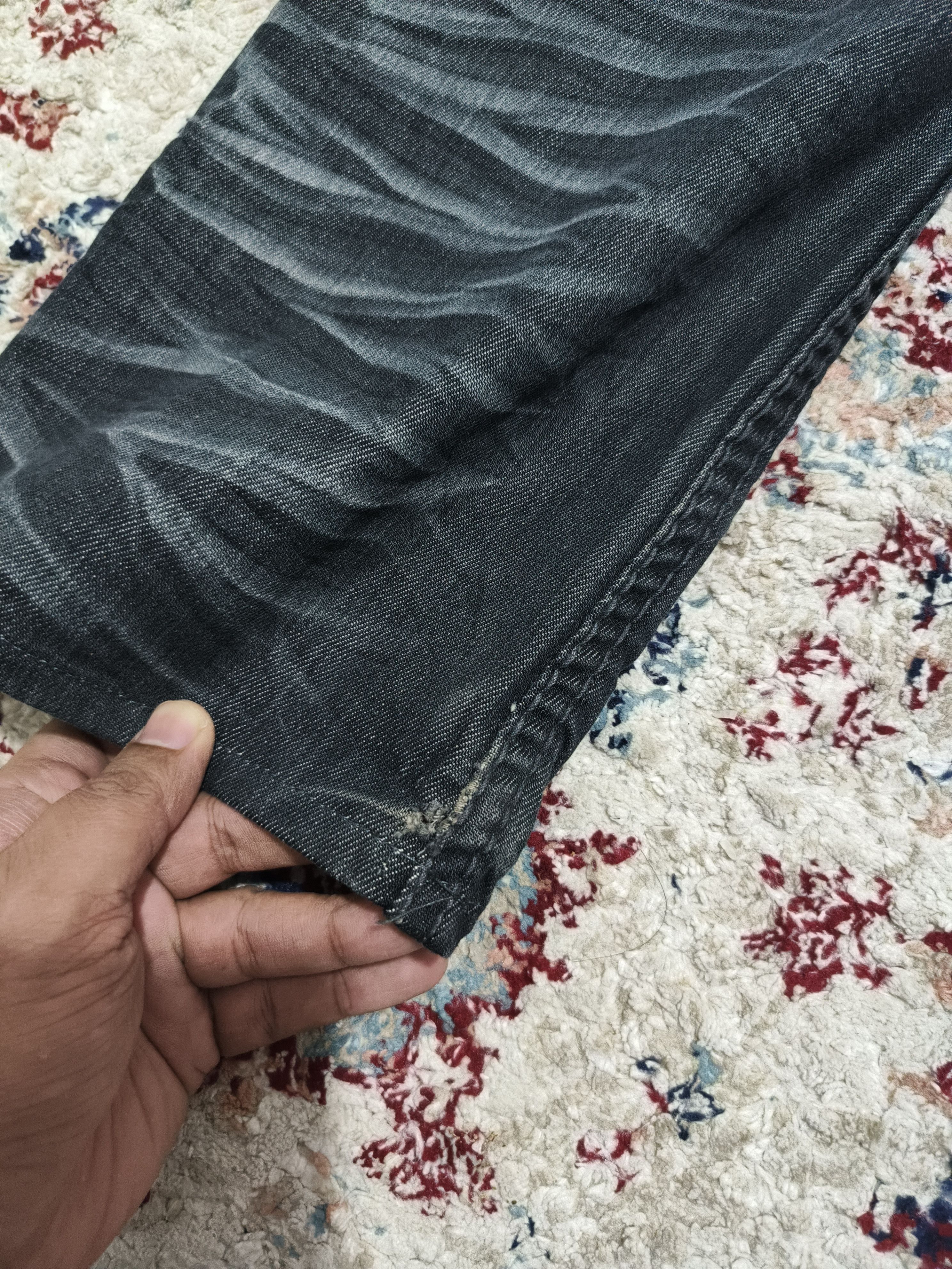 If Six Was Nine × Japanese Brand × Le Grande Bleu (L.G.B.) Japanese Black Flare Distressed Denim Jeans Size US 30 / EU 46 - 7 Thumbnail