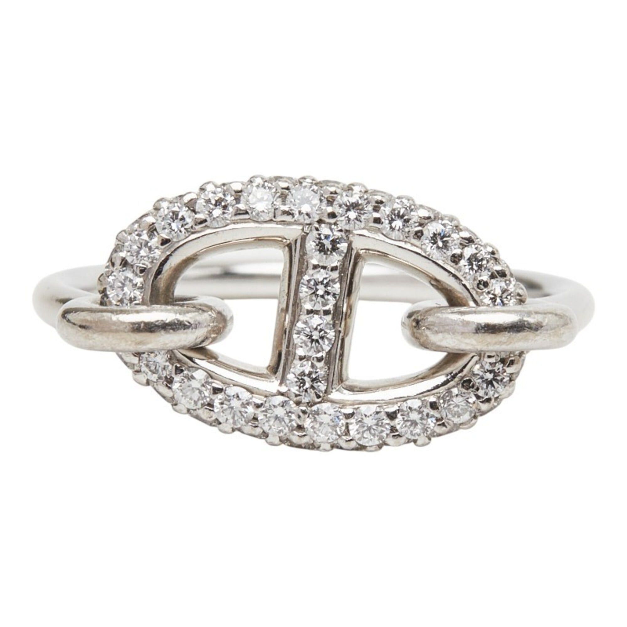 Hermes Hermes Farandole Ring, Size 50, 18KWG White Gold, Diamond, Au 750, Women's. Size ONE SIZE - 1 Thumbnail