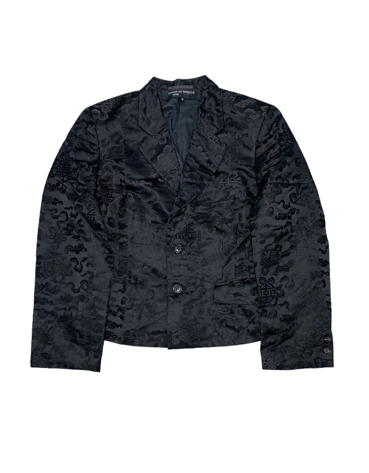Comme des Garcons SS1991 SILK CDG NOIR chinese manuscript hologram symbol Size M / US 6-8 / IT 42-44 - 2 Thumbnail