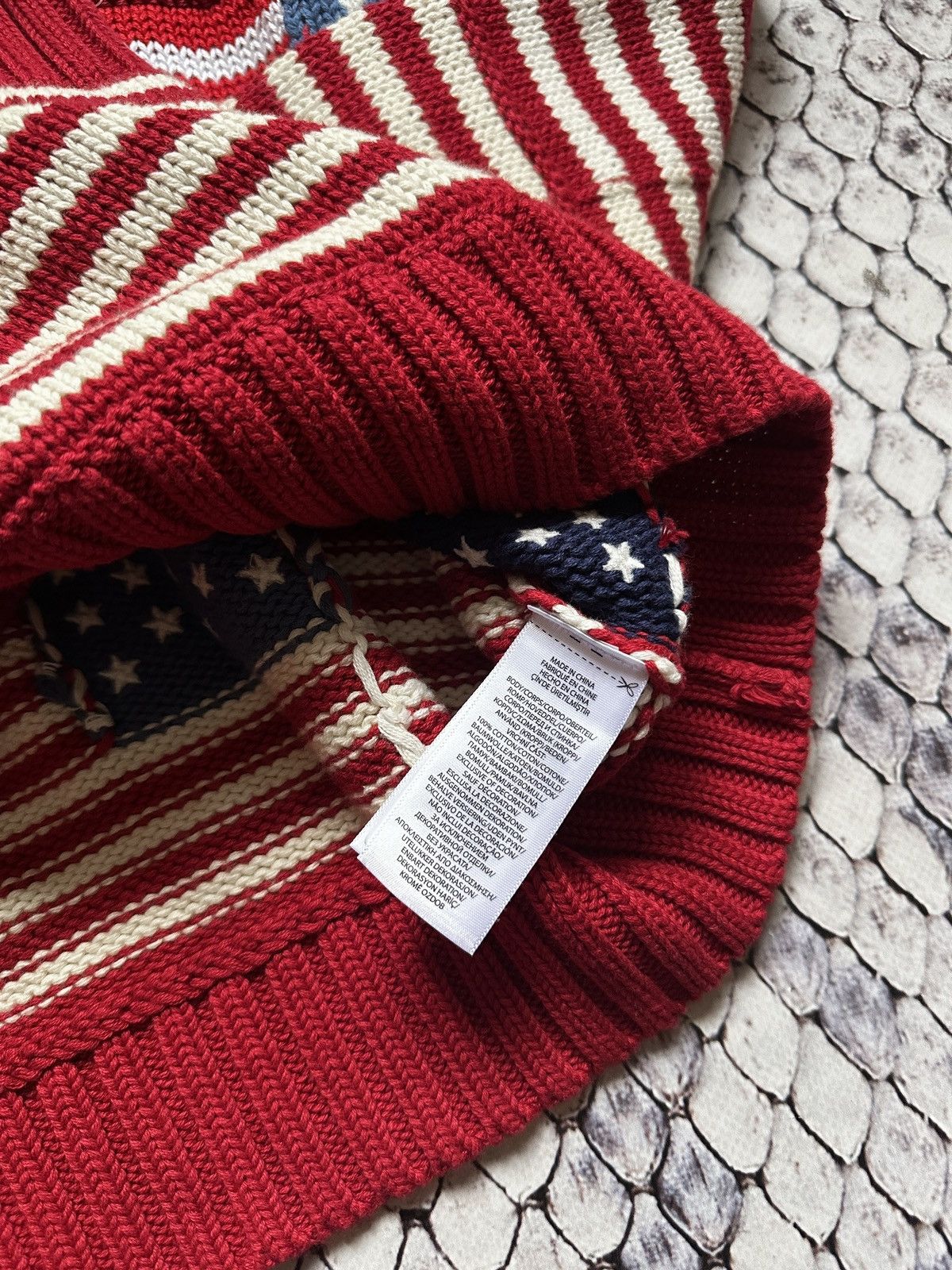 Polo Ralph Lauren Polo Ralph Lauren American Flag USA Knit Sweater Patchwork Size XL / US 12-14 / IT 48-50 - 6 Thumbnail