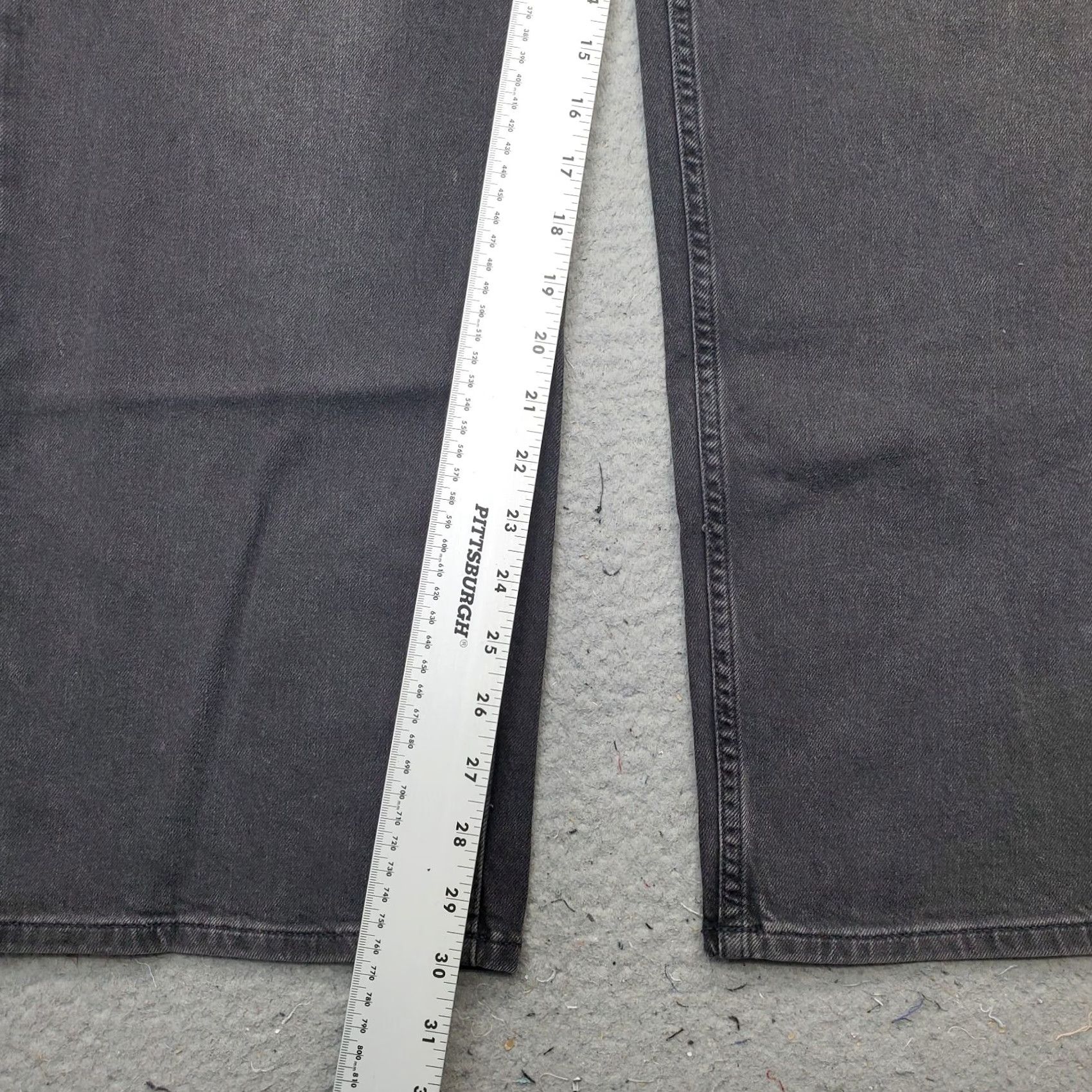 Gap Gap Jeans Womens 18R Black Denim Stretch '90s Loose Fit Boho Mid-Rise Wide Leg Jeans Women 18 Regular Black Wide-Leg 90s Size 40" / US 18 - 4 Thumbnail