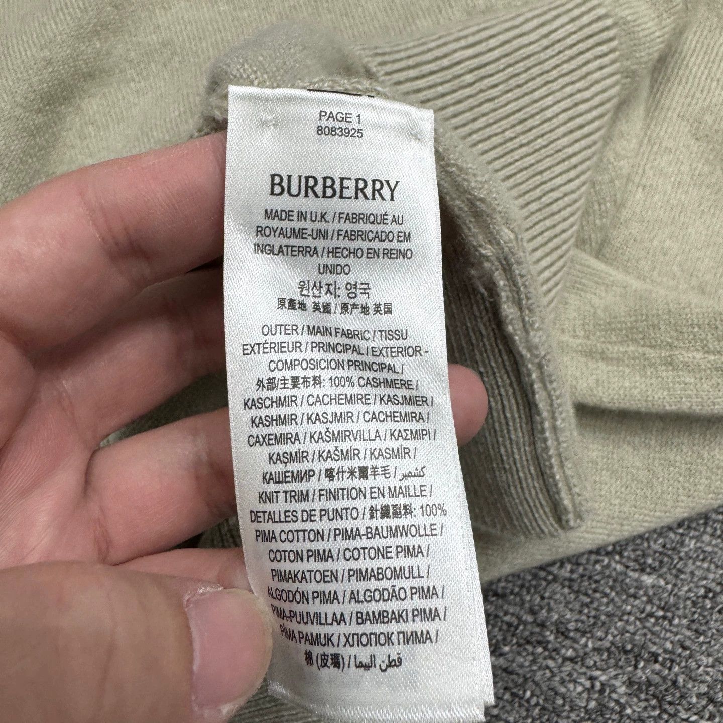 Burberry Burberry Pin Cashmere Knit Sweater M Size US M / EU 48-50 / 2 - 3 Thumbnail