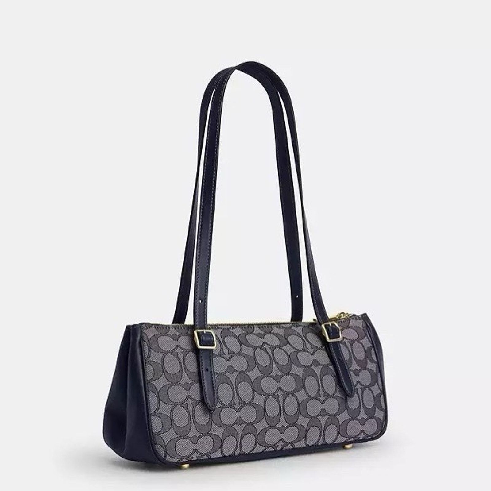 Coach NWT Coach Asher Shoulder Bag CBJ03 Gold/Navy/Midnight Navy Size ONE SIZE - 9 Thumbnail