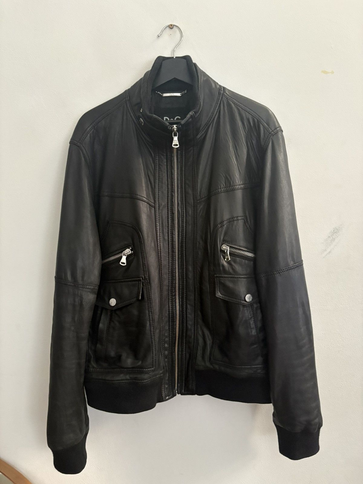 Dolce & Gabbana Dolce & Gabbana Leather Jacket Size 58 Size US XXL / EU 58 / 5 - 1 Thumbnail