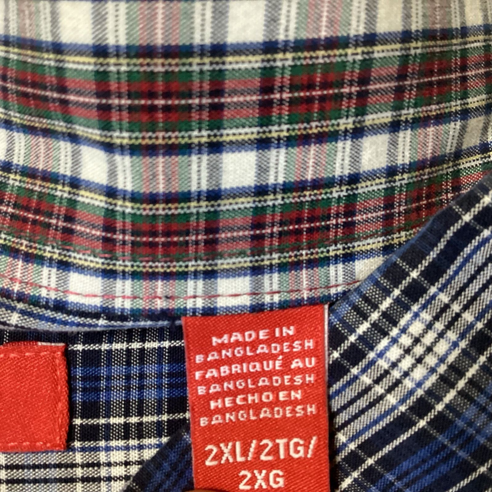 Izod IZOD Gingham Print Button Down Size US XXL / EU 58 / 5 - 5 Thumbnail