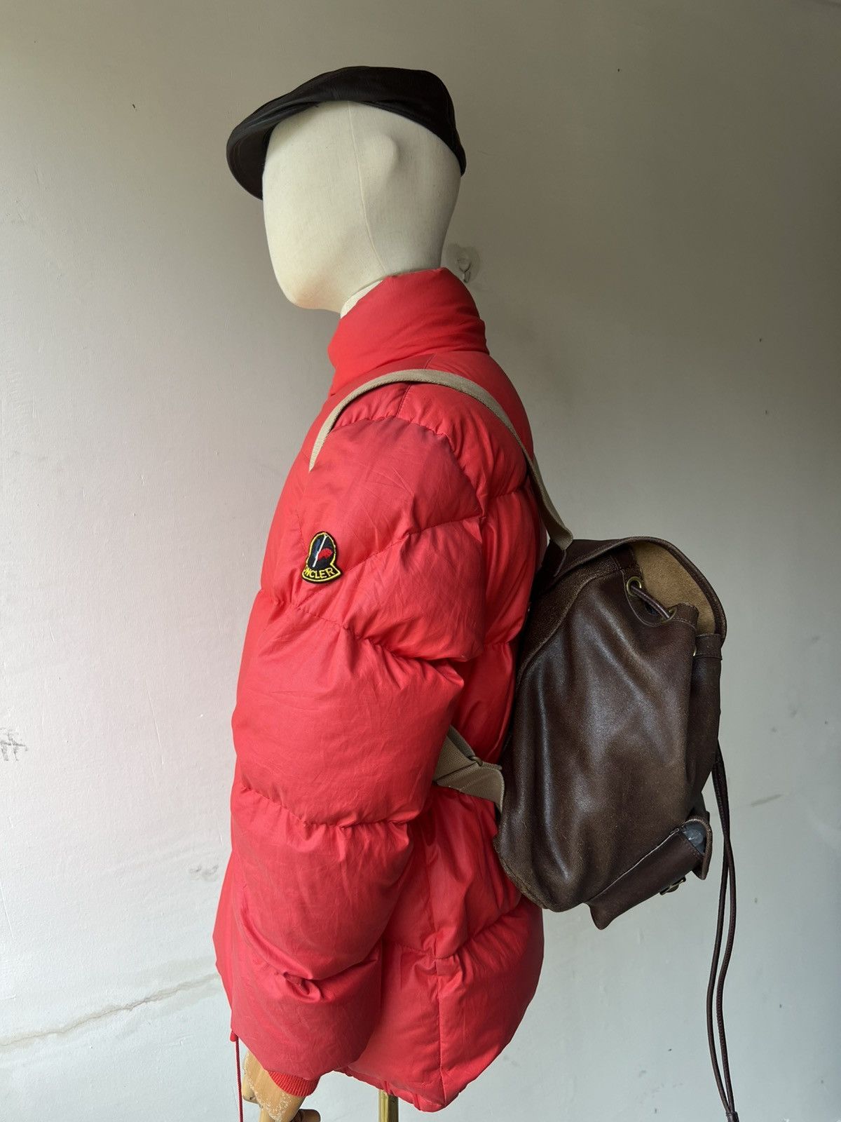 Leather VTG J&M Davidson Distress Blistered Leather Backpack Bag Size ONE SIZE - 7 Thumbnail