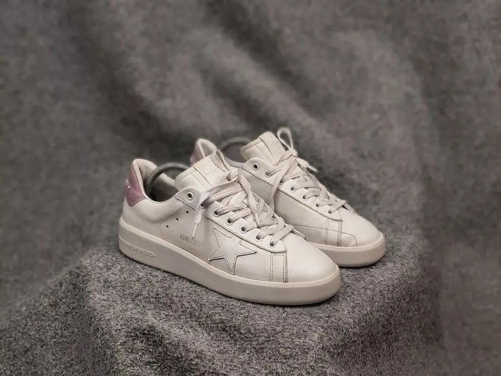 Golden Goose Pure Star Design Leather Oversized Sneakers