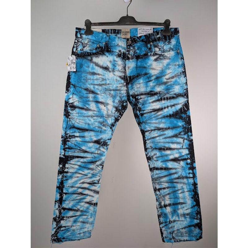 Gallery Dept. o1rshd1 Marley Tie Dye Denim Jeans in Blue / Black / White Size US 36 / EU 52 - 2 Thumbnail