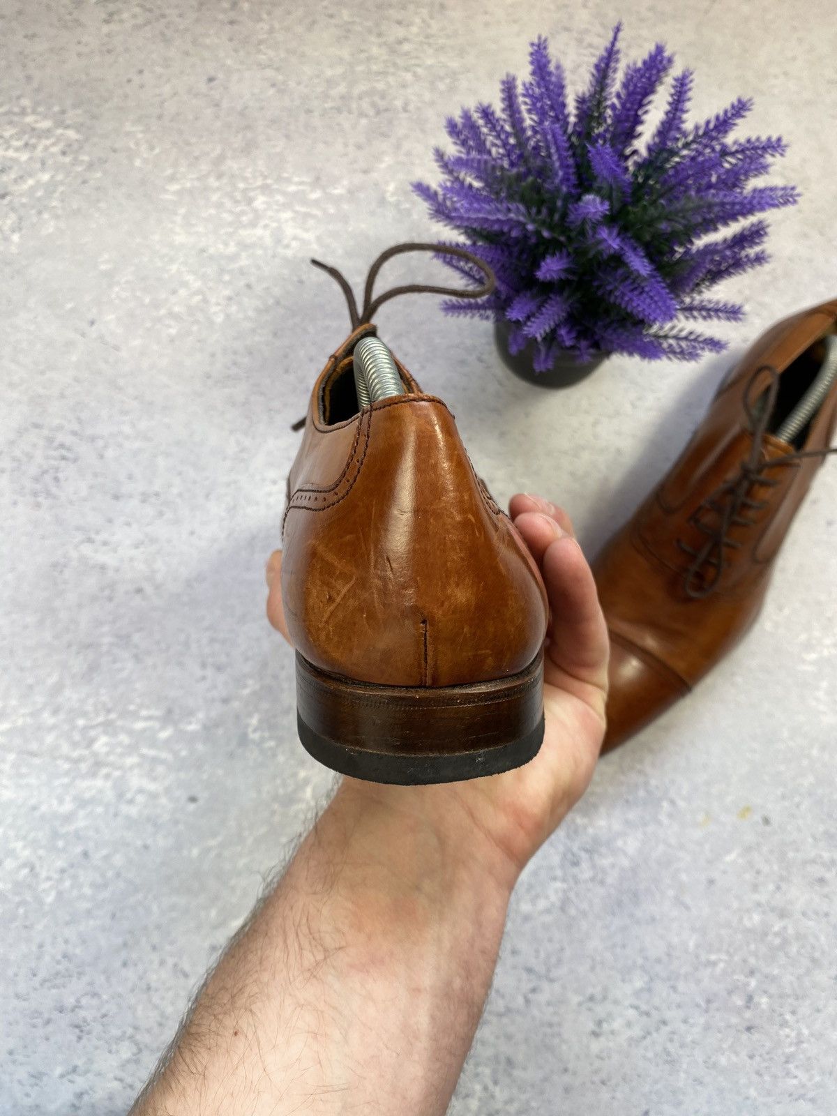 Russell & Bromley Russel and Bromley Men’s Brown Leather Brouge Size 9.5 Size US 9.5 / EU 42-43 - 11 Thumbnail