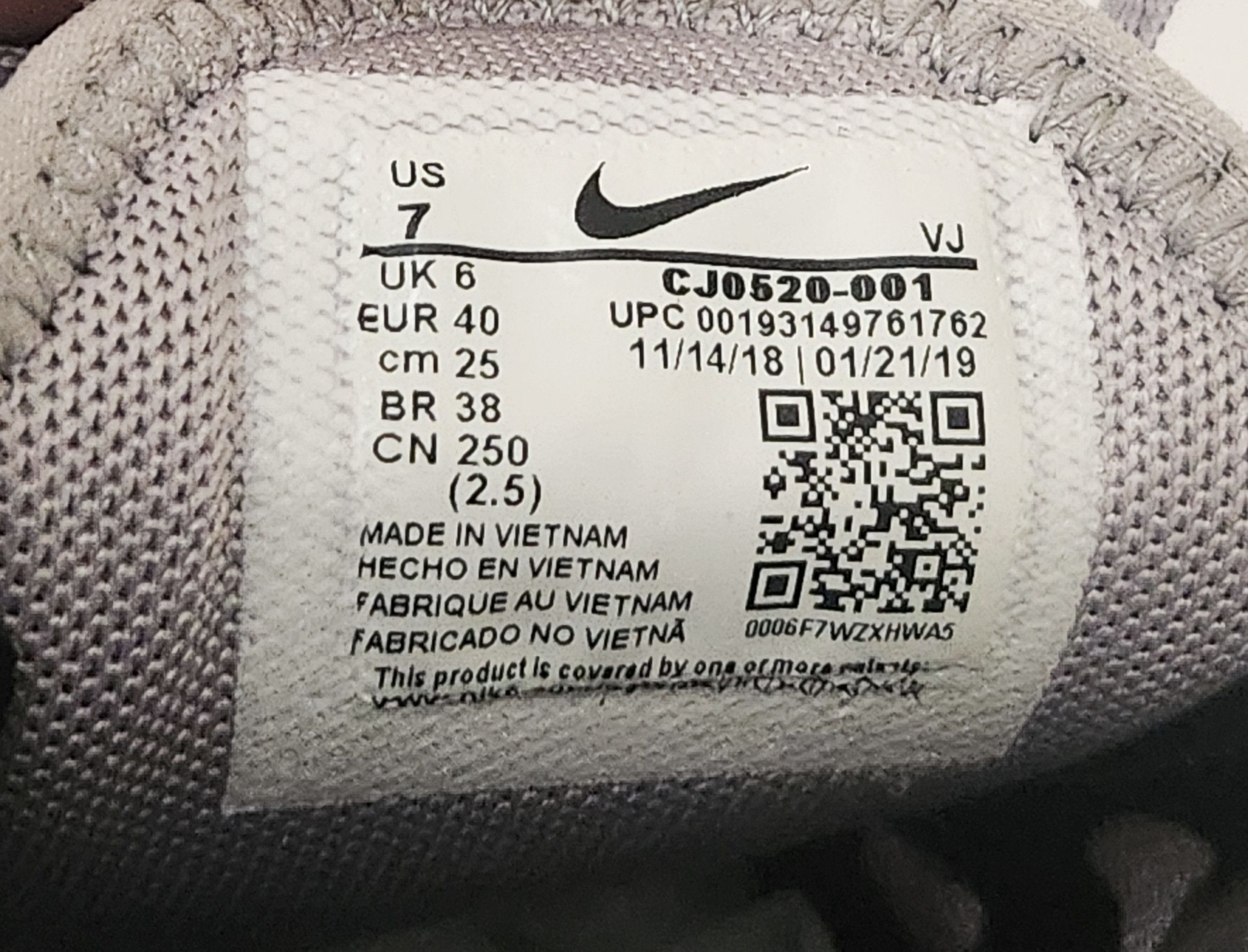 Nike Nike Air Max 270 Men SZ 7 Women 8.5 Atmosphere Grey Fresh Size US 7 / EU 40 - 11 Thumbnail
