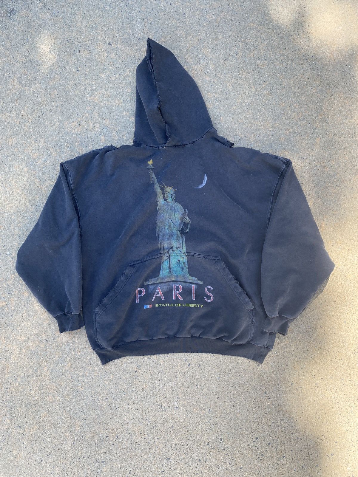 Balenciaga Balenciaga 24 FW Statue of Liberty Sabotage Hoodie 2503