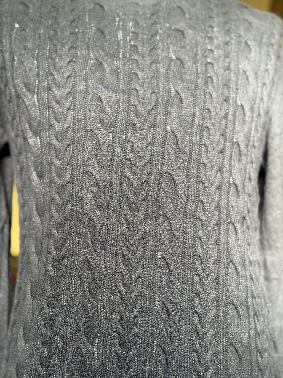 Daniele Blasi Daniele Blasi Italy Navy Blue Luxury Cashmere Cable Knit Size US M / EU 48-50 / 2 - 2 Thumbnail