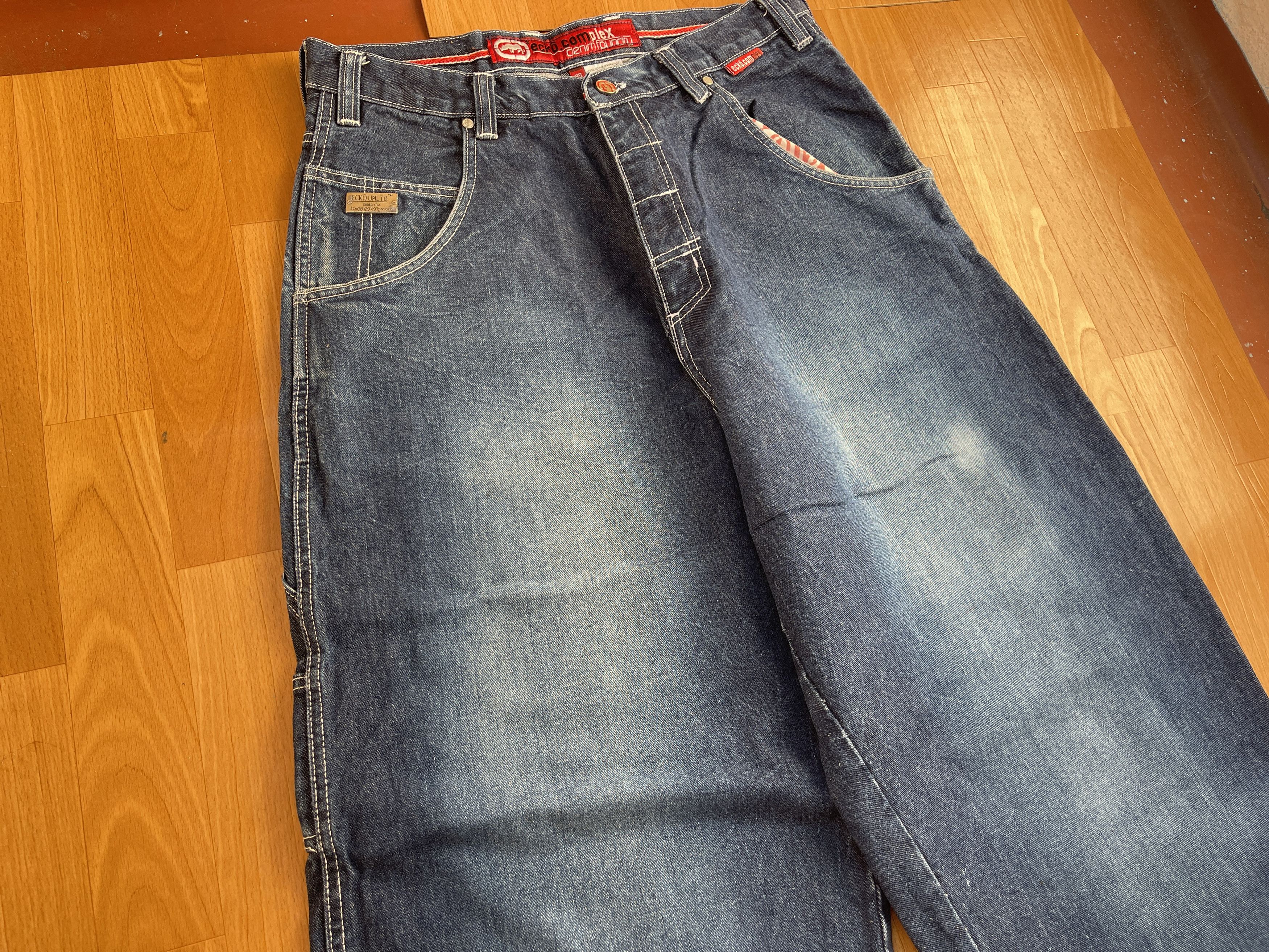 Ecko Unltd. Ecko Unltd jeans, baggy, vintage 90s hip hop skater Y2K W 34 Size US 34 / EU 50 - 9 Thumbnail