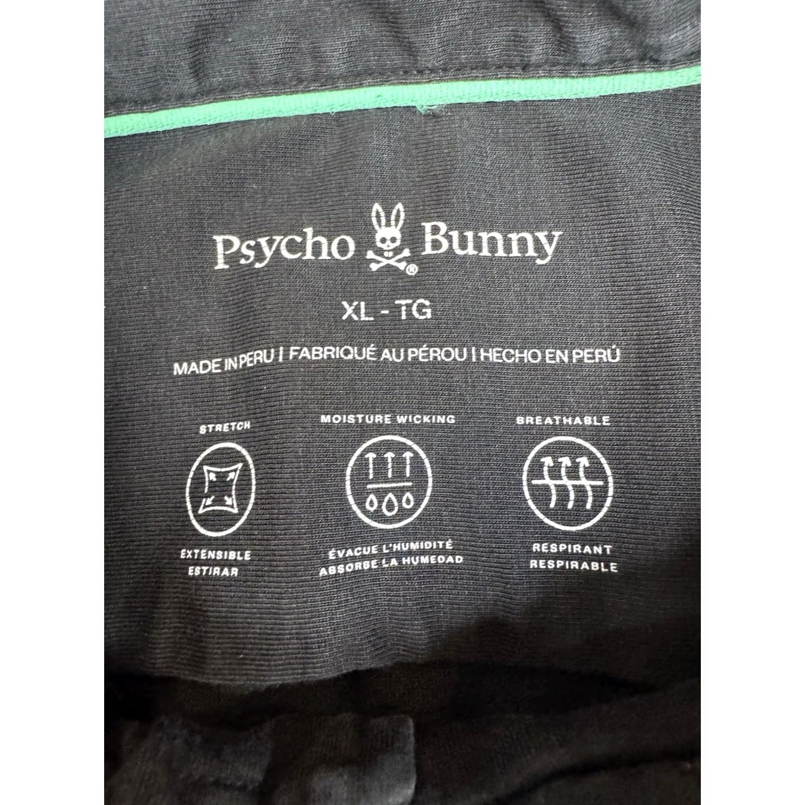 Psycho Bunny Psycho Bunny Shirt Mens XL Black Short Sleeve Button Up Collared Comfort Stretch Size US XL / EU 56 / 4 - 3 Thumbnail