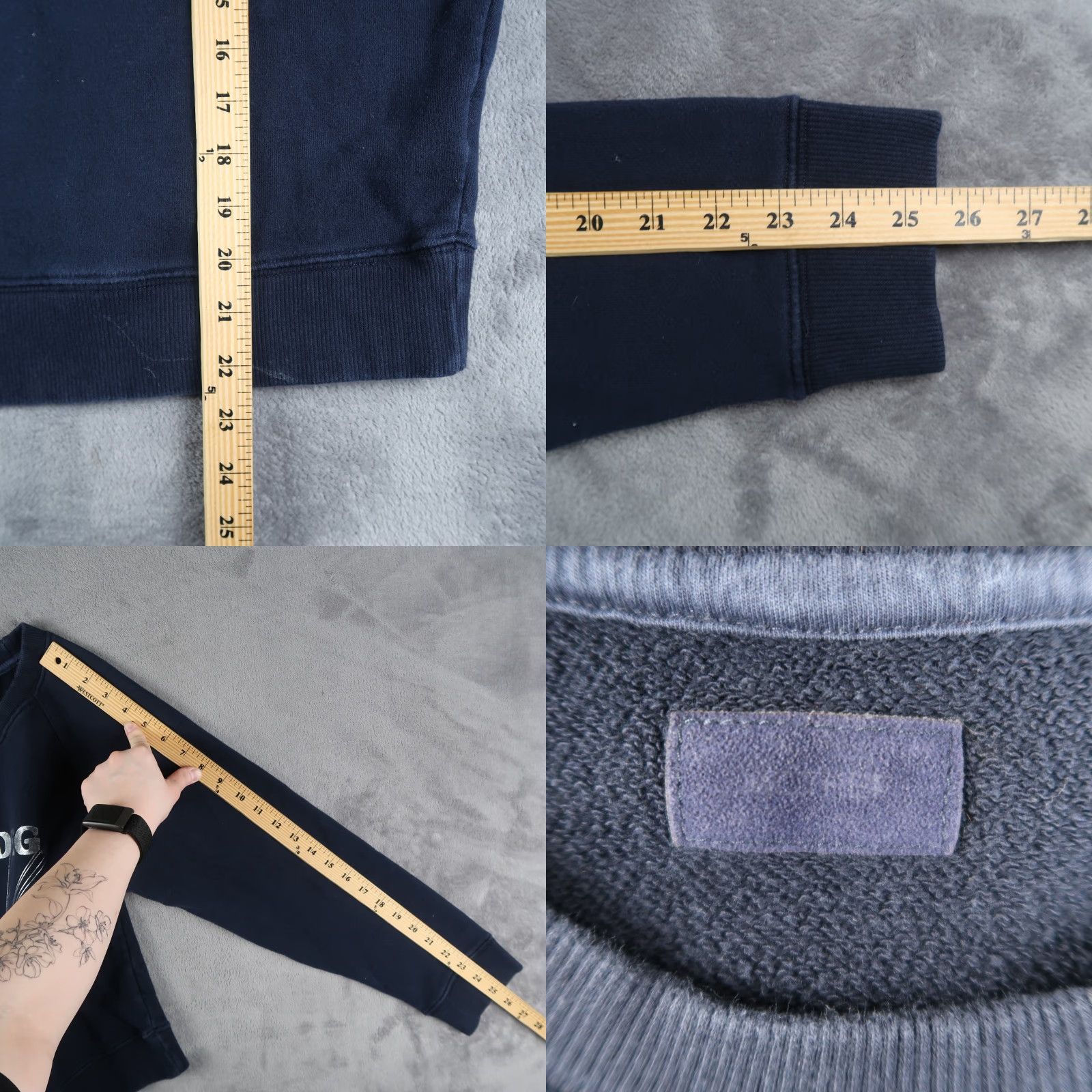 MOTHER MOTHER Sweatshirt Shirt Blue L Crewneck Logo Graphic Print Raglan Sleeve Size L / US 10 / IT 46 - 8 Thumbnail
