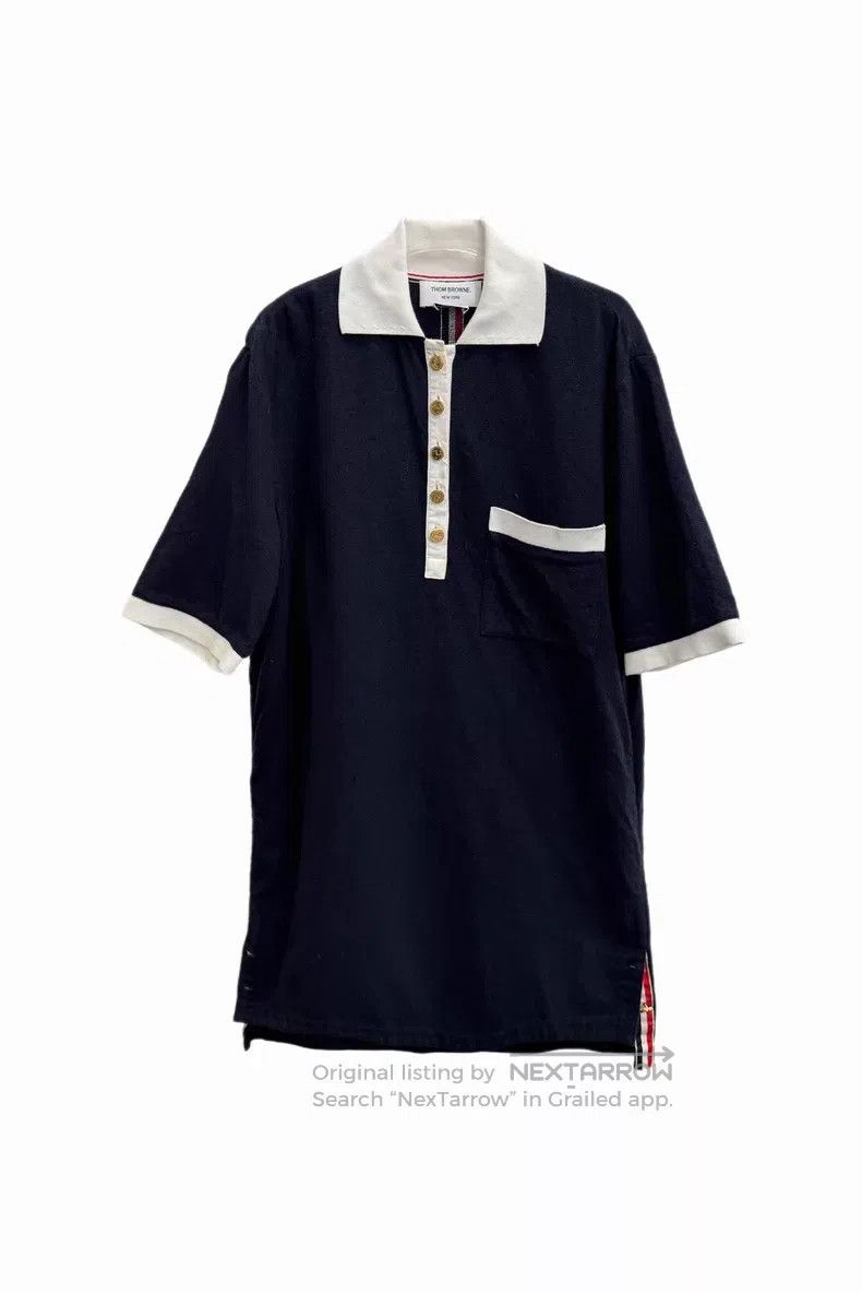Thom Browne Thom Browne Black striped short-sleeve dress Size S / US 4 / IT 40 - 1 Thumbnail