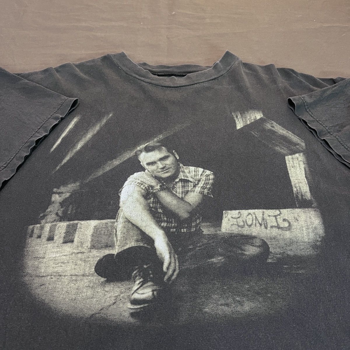 Band Tees × Morrissey × Vintage Vintage 90s Morrissey Maladjusted Album Promo Tee XL Faded Size US XL / EU 56 / 4 - 2 Thumbnail