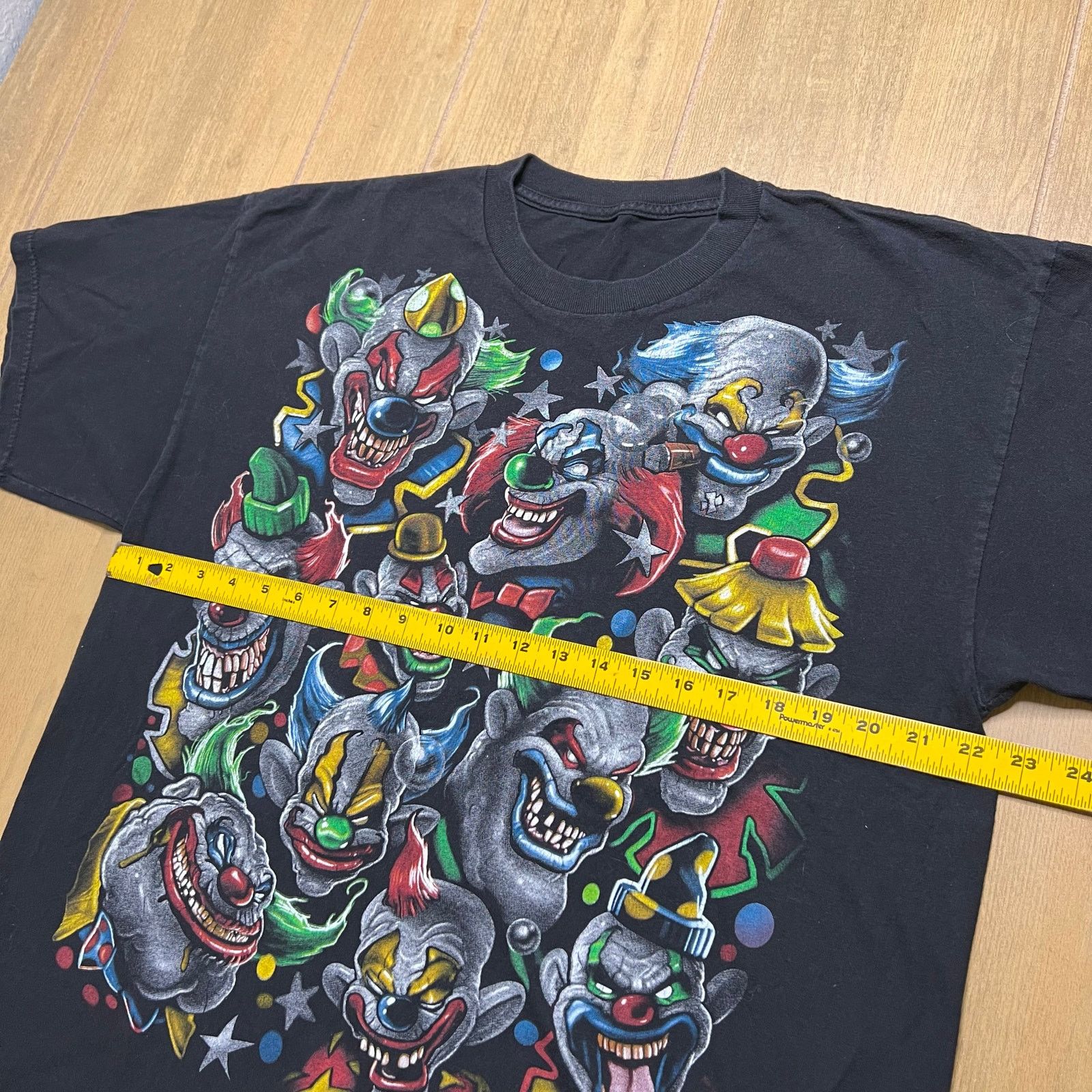 Liquid Blue Y2K Liquid Blue Clown Pattern AOP T-Shirt Sz L/XL Black 2011 Size US L / EU 52-54 / 3 - 7 Thumbnail