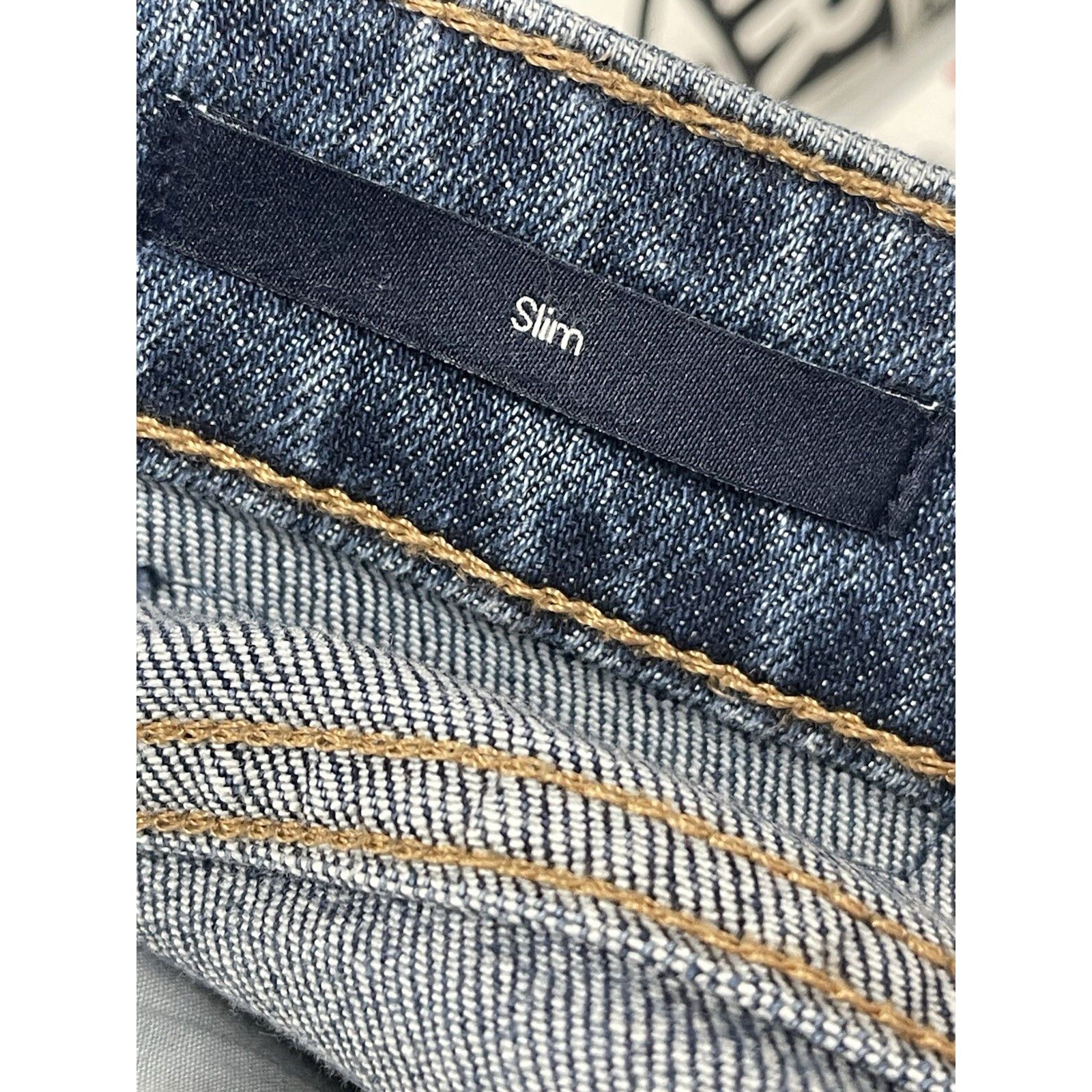 Calvin Klein Calvin Klein Jeans Mens 33x32 Blue CKJ026 Slim Straight Fade Size US 33 - 8 Thumbnail