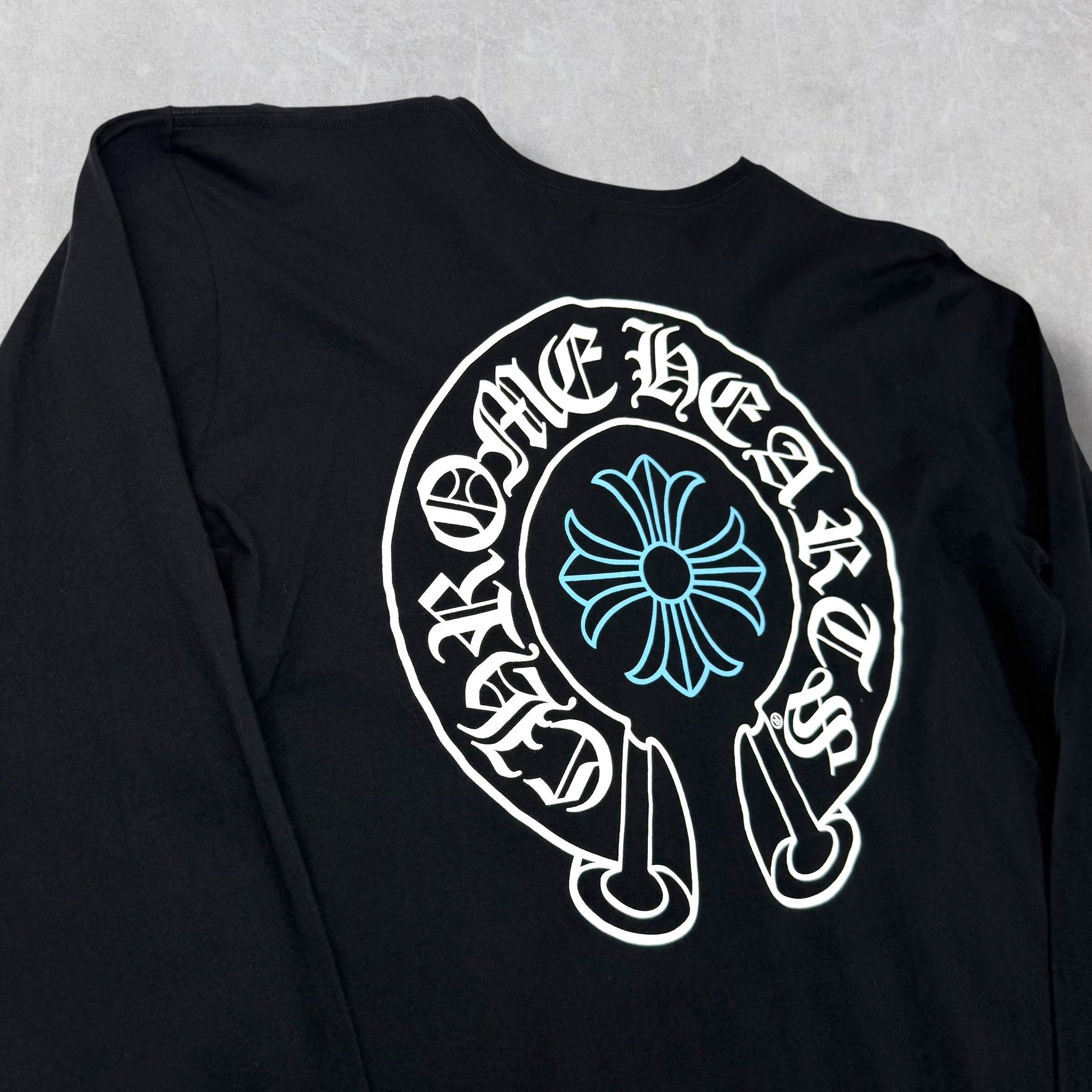 Chrome Hearts Chrome Hearts Horseshoe Plus Logo Baby Blue Staff L/S XL Size US XL / EU 56 / 4 - 4 Thumbnail