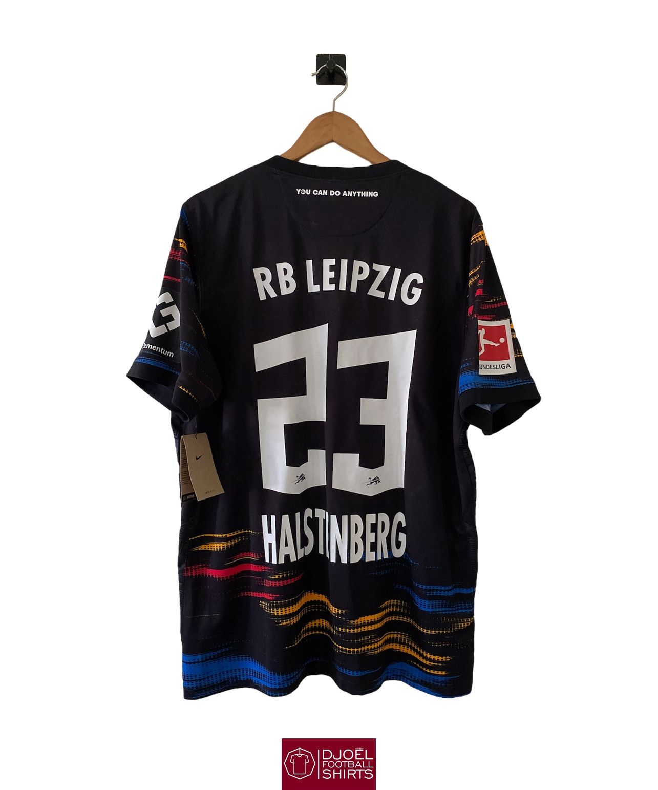 Nike × Red Bull RB Leipzig 2021 Away HALSTENBERG #23 NEW Trikot Bundesliga Size US XL / EU 56 / 4 - 2 Thumbnail