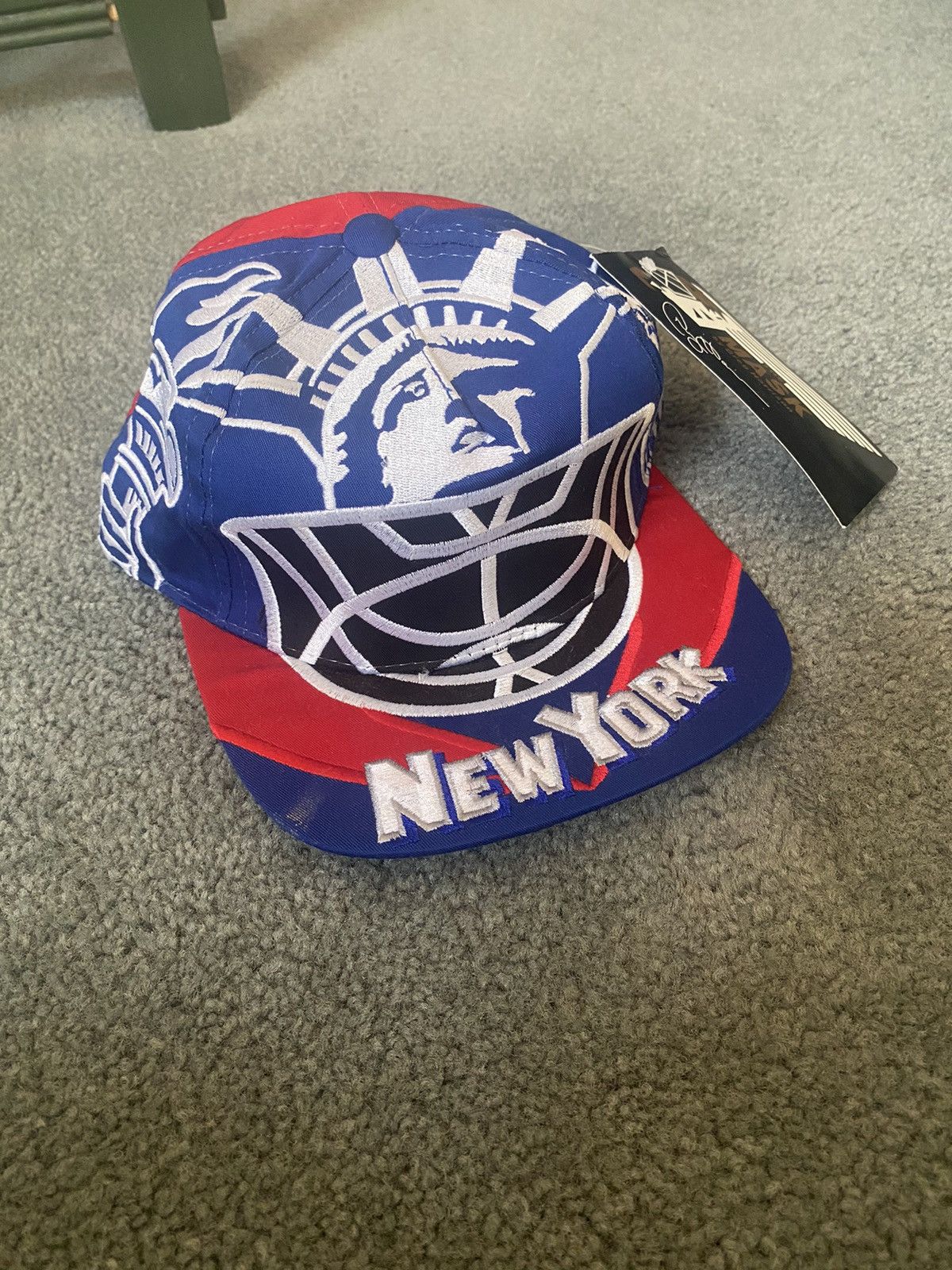 NHL × Vintage RARE NWT Greg Harrison The Mask New York Rangers Hat Size ONE SIZE - 1 Thumbnail