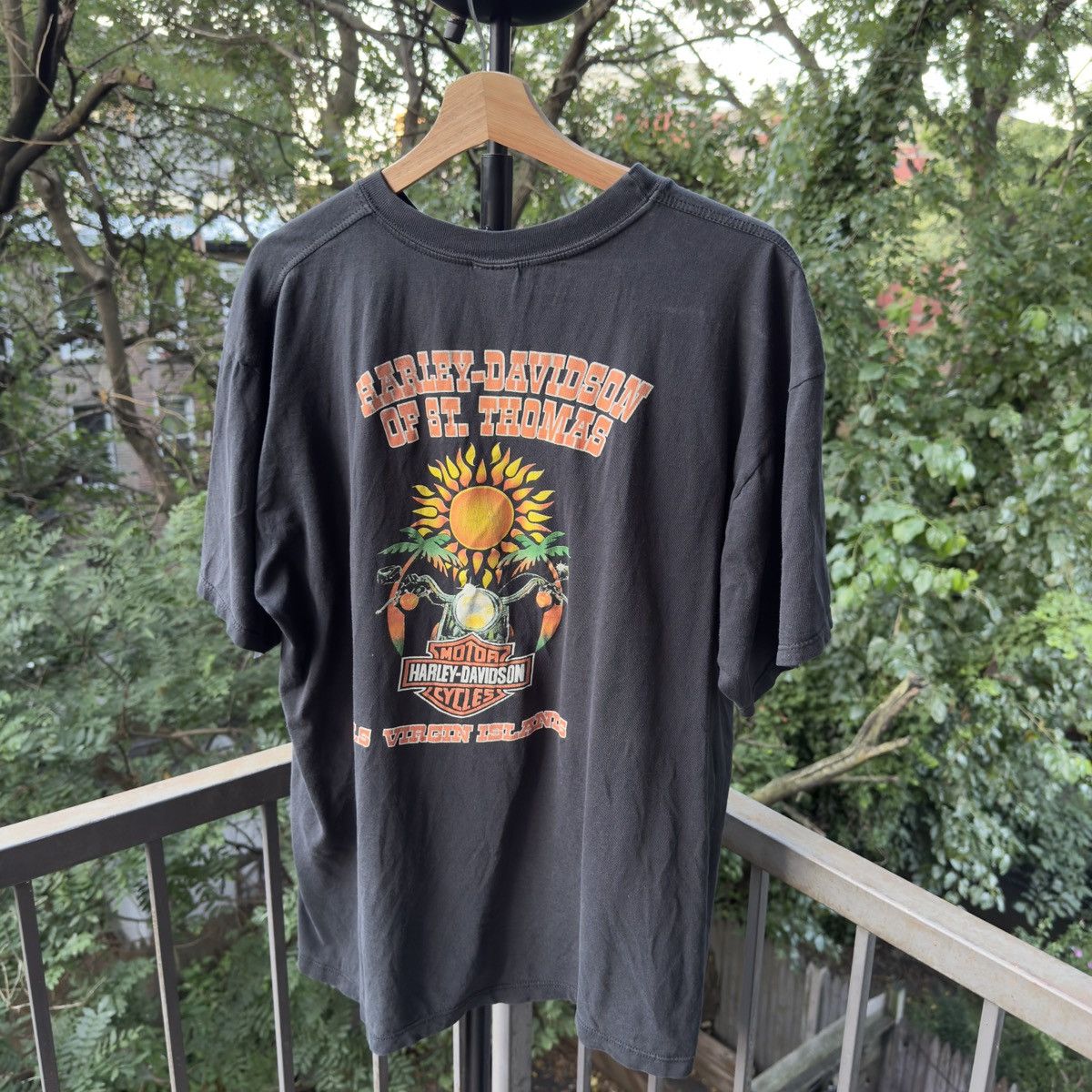 Harley Davidson Thrashed Faded Distressed Harley Chrome Shirt ERD Grunge Size US L / EU 52-54 / 3 - 2 Thumbnail