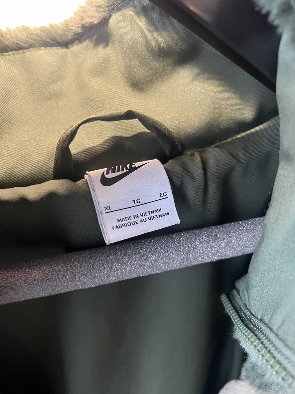 Nike Nike Oversized Swoosh Fleece Jacket Size XL / US 12-14 / IT 48-50 - 6 Thumbnail