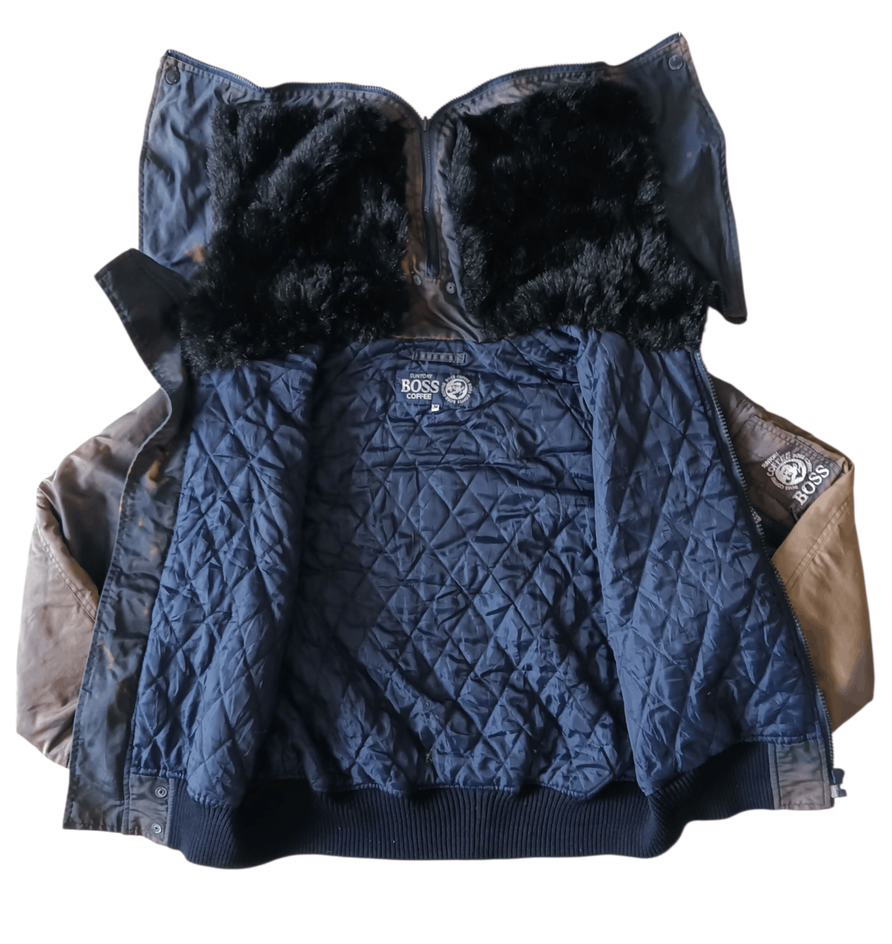 Other Vintage Thrashed Faded Suntory Coffee Boss Bomber Jacket Size US M / EU 48-50 / 2 - 5 Thumbnail