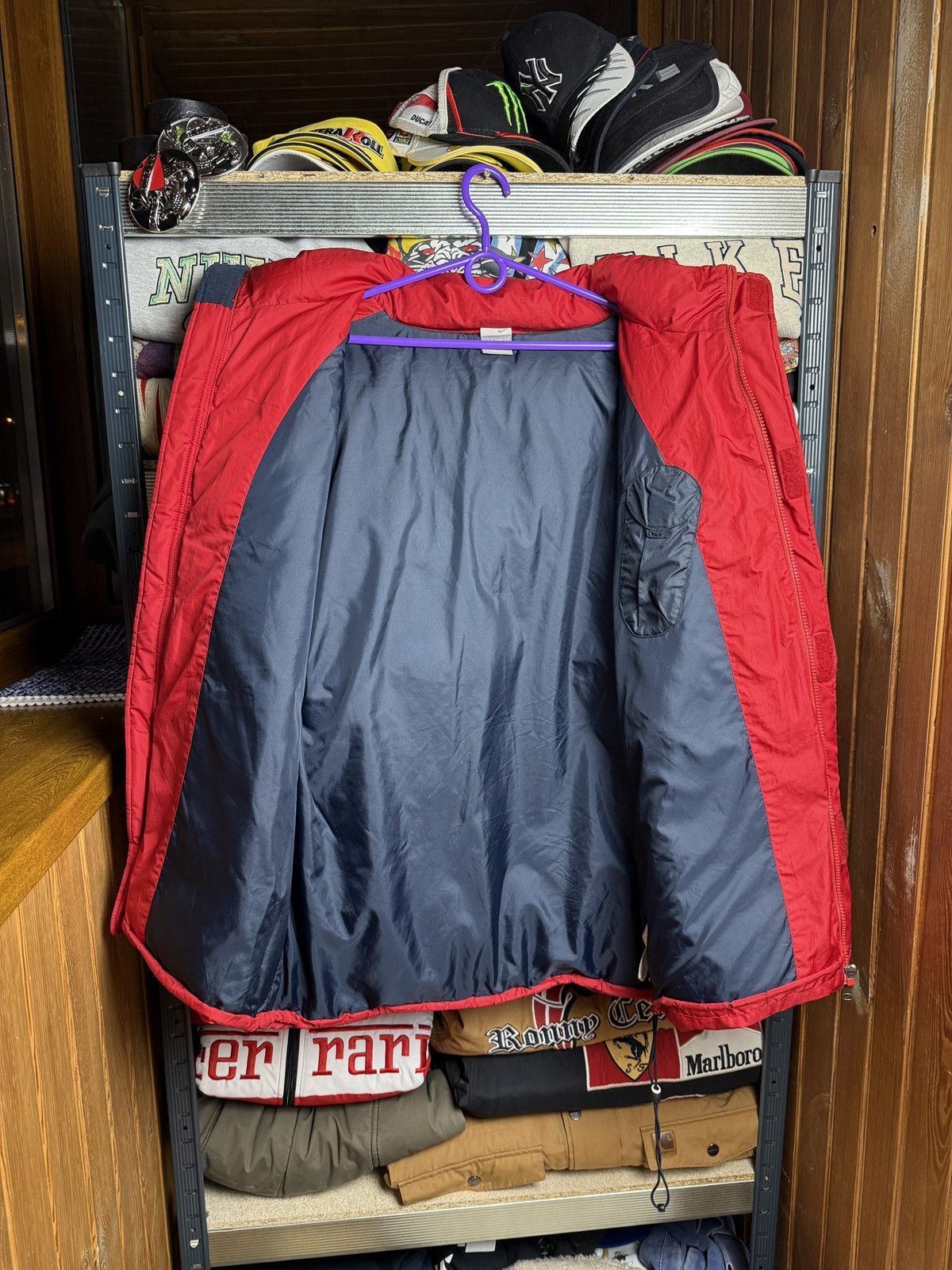 Nike × Vintage Vintage Y2k Nike Ski Puffer Jacket Medium Swoosh Size US M / EU 48-50 / 2 - 12 Thumbnail