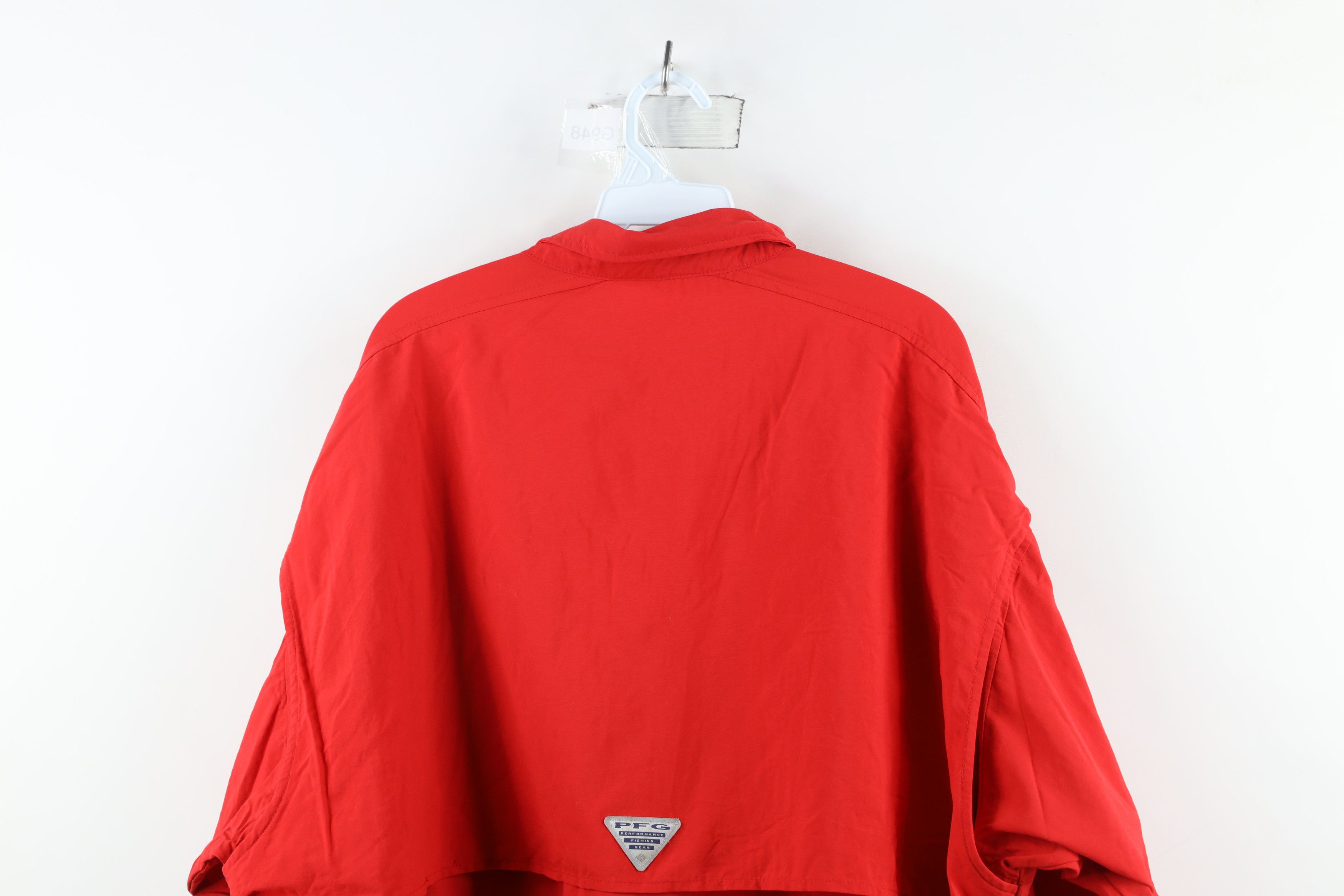 Columbia × Vintage Columbia PFG Bahama Vented Collared Button Down Shirt Red Size US XXL / EU 58 / 5 - 14 Thumbnail