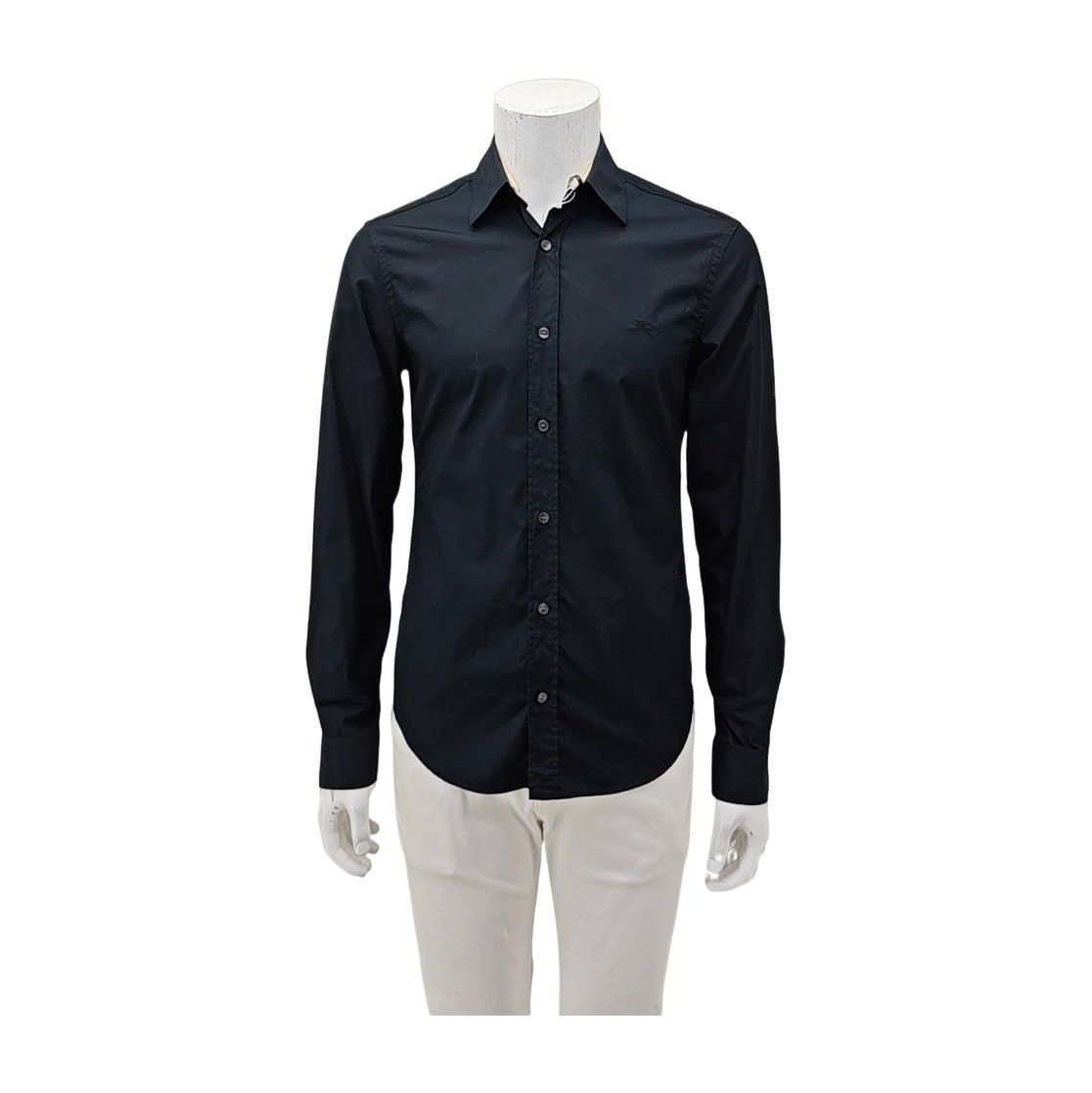 Burberry Burberry Brit Black Cotton Long Sleeve Shirt S Size US S / EU 44-46 / 1 - 1 Thumbnail