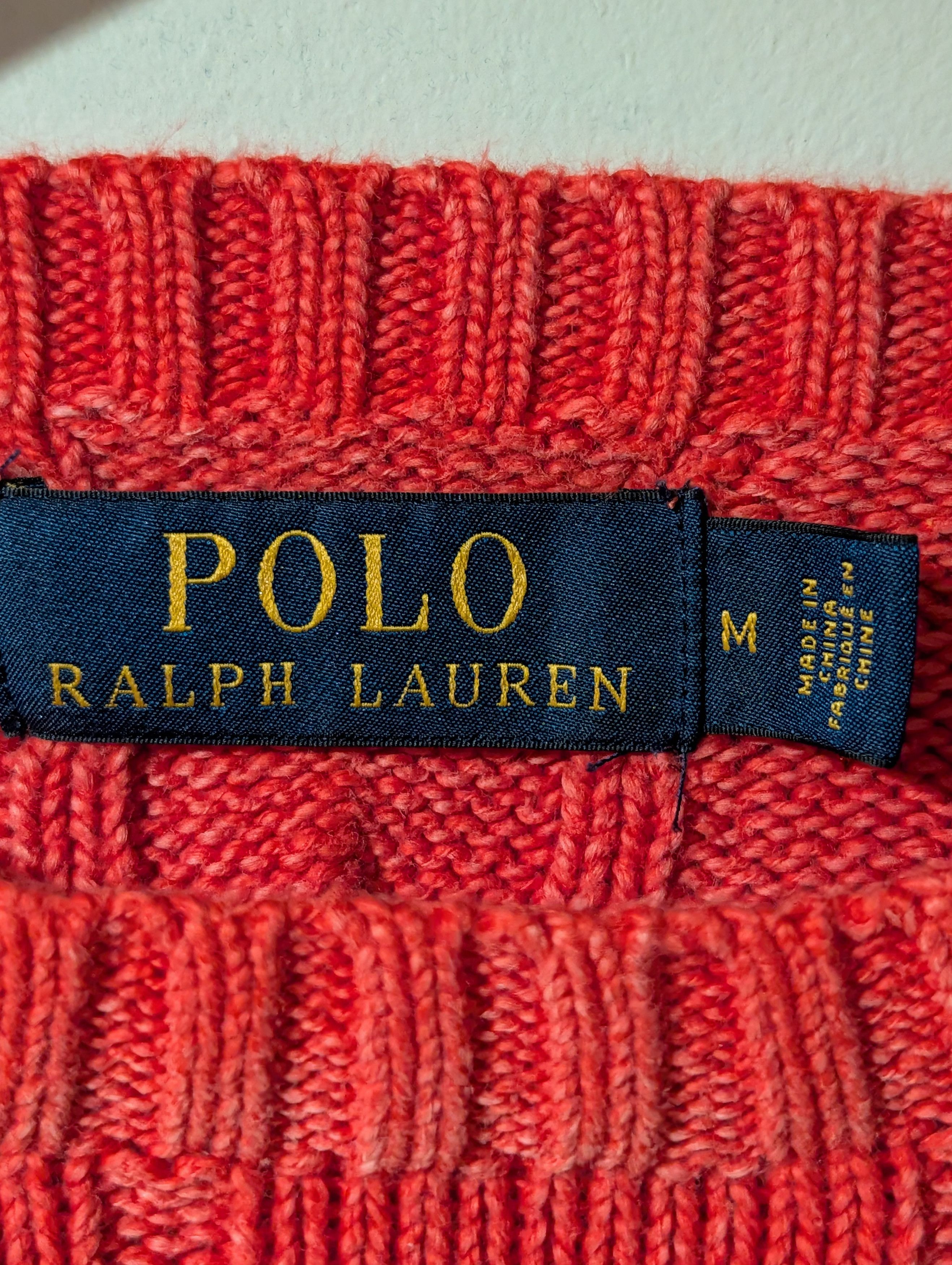 Polo Ralph Lauren Polo Ralph Lauren Cable Knit Sweater Crewneck Cotton Pony Size US M / EU 48-50 / 2 - 3 Thumbnail