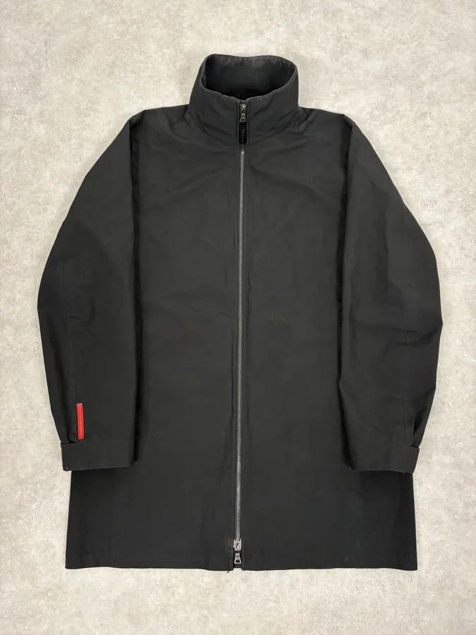 Prada AW2007 Prada Black Minimalist Long Jacket Size US L / EU 52-54 / 3 - 1 Thumbnail