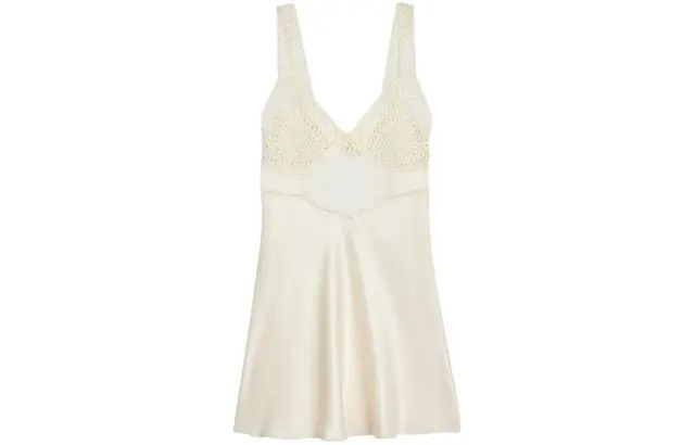 Celine o1w1db10526 2R65J4 Mini Dress in Beige Size M / US 6-8 / IT 42-44 - 1 Preview